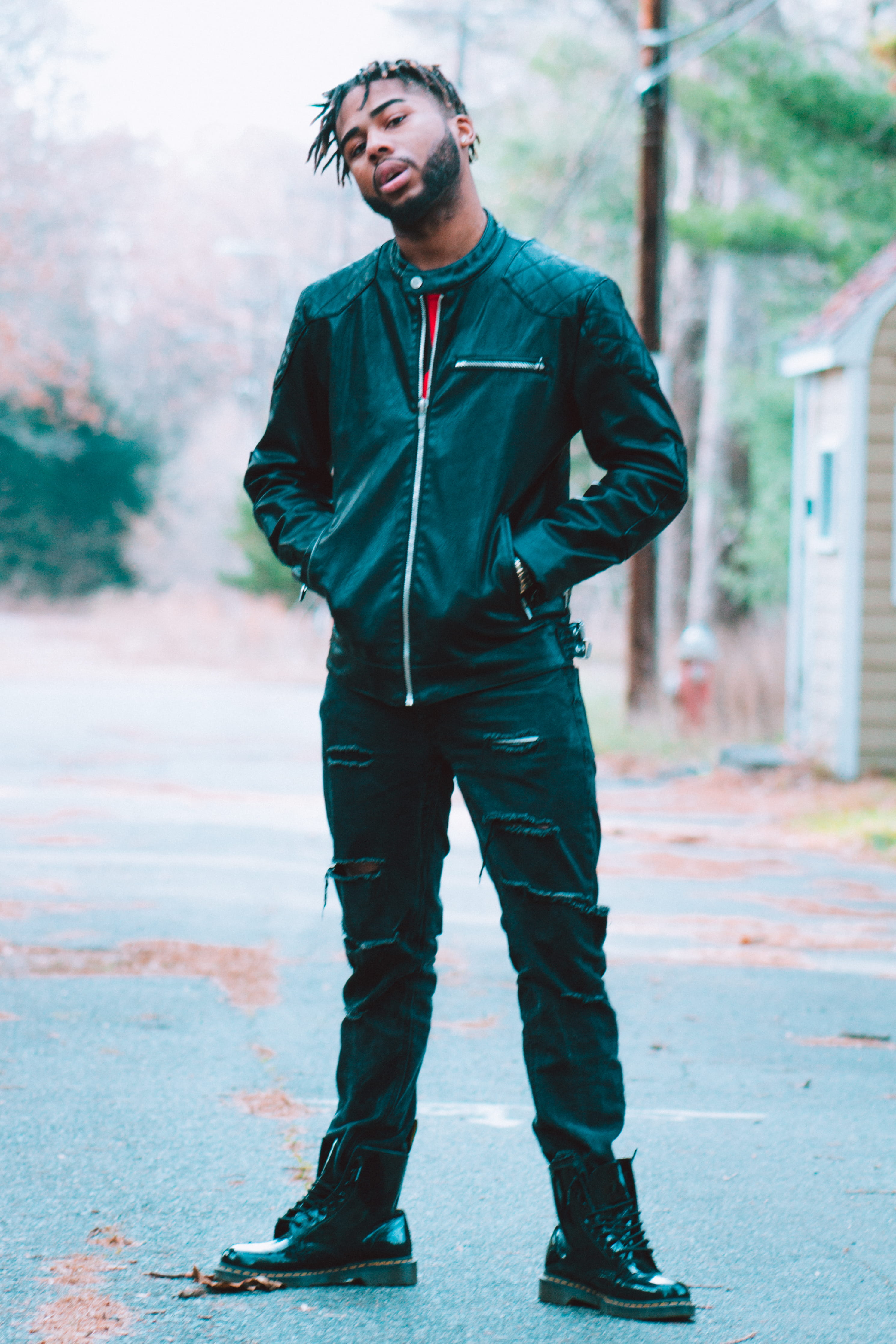 young men, color, real people, men, moody, young adult, dark, leisure activity, one person, jacket, haircut, barrington, braids, modern, standing, glasses, Phone HD Wallpaper