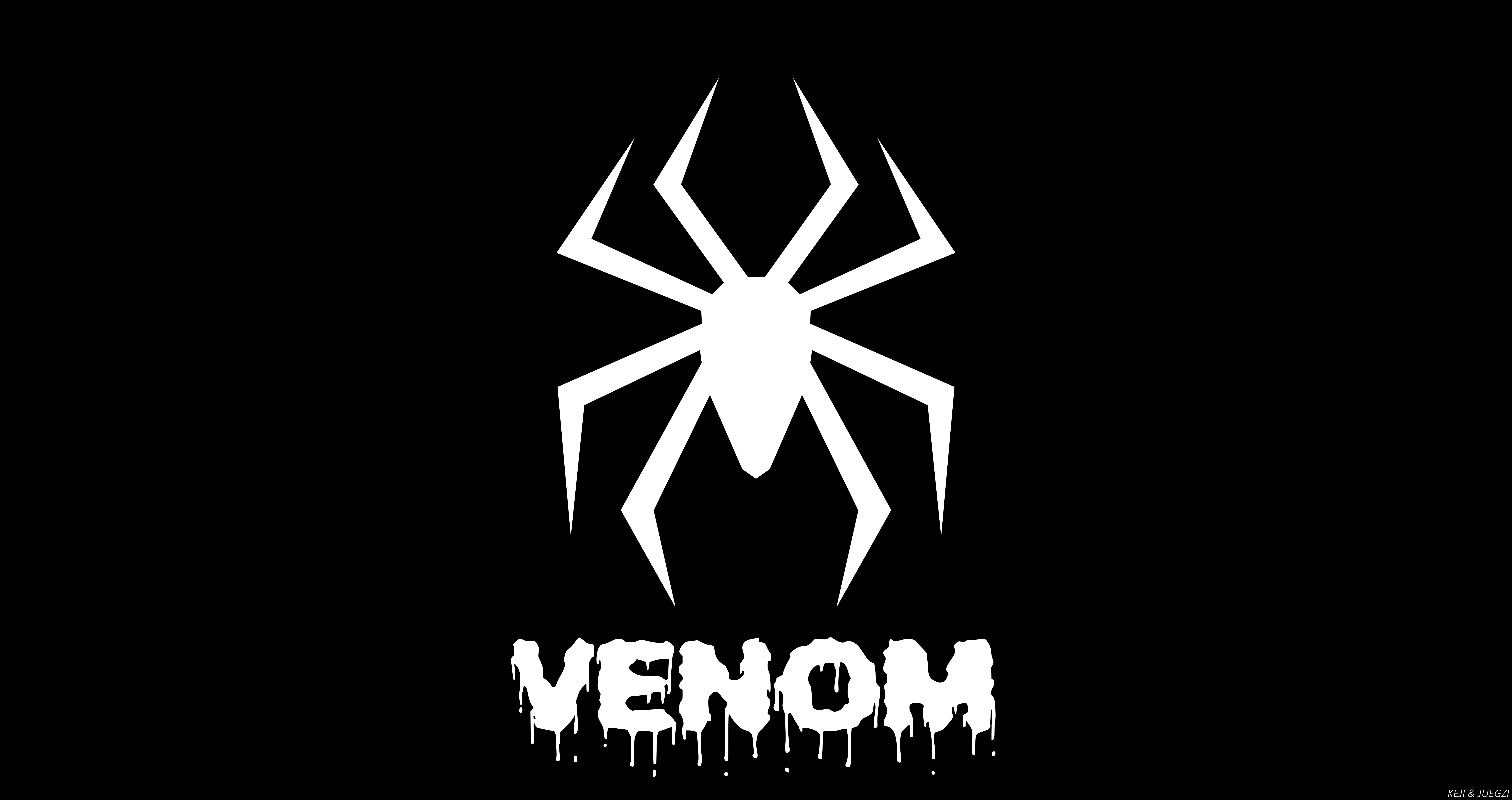 Movie, Black, 8K, Venom, Symbol, Shapes, HD Wallpaper