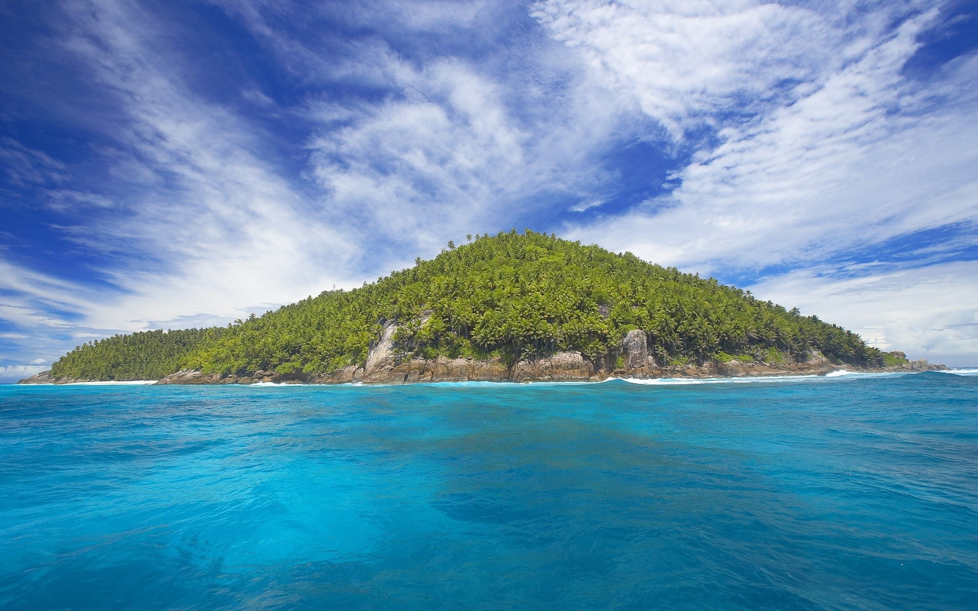 idyllic, hd desktop backgrounds nature 1920x1200, scenics - nature, waterfront, tree, sea, beach, outdoors, tranquility, plant, turquoise colored, land, HD Wallpaper