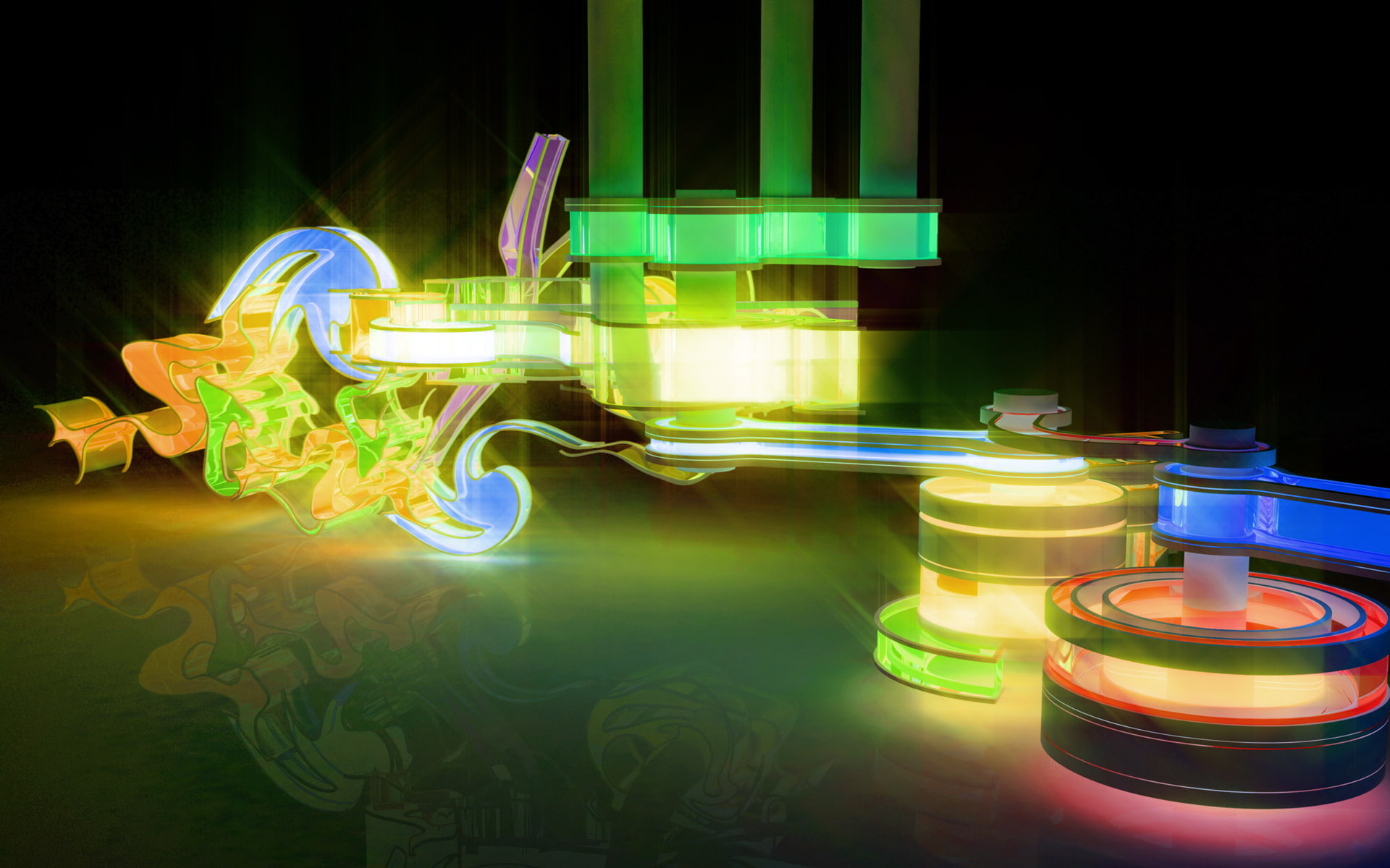 mechanism, 1080P, Chromatic, probe, HD Wallpaper