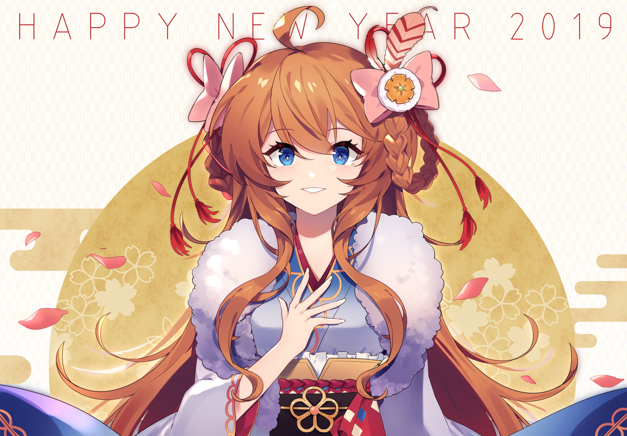 Anime, Granblue Fantasy, Lecia (Granblue Fantasy), New Year 2019, 1080P, HD Wallpaper