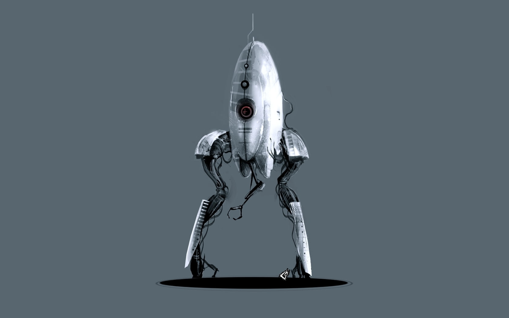 hd, 720P, drawing, portal, sentry, video games, HD Wallpaper