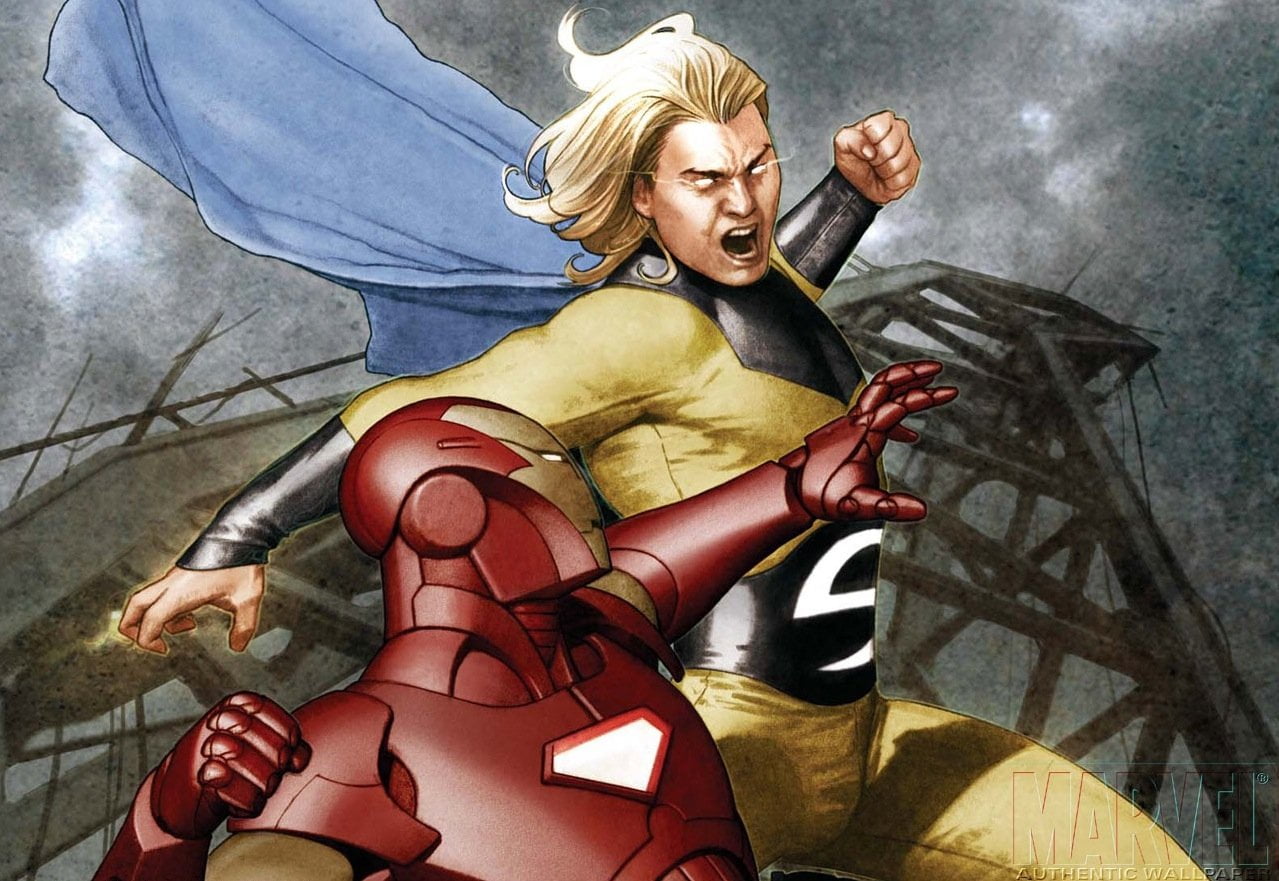 Iron Man, mid adult, 480P, males, sports uniform, effort, women, young adult, Sentry (Marvel Comics), activity, two people, hair, people, portrait, Marvel Comics, HD Wallpaper