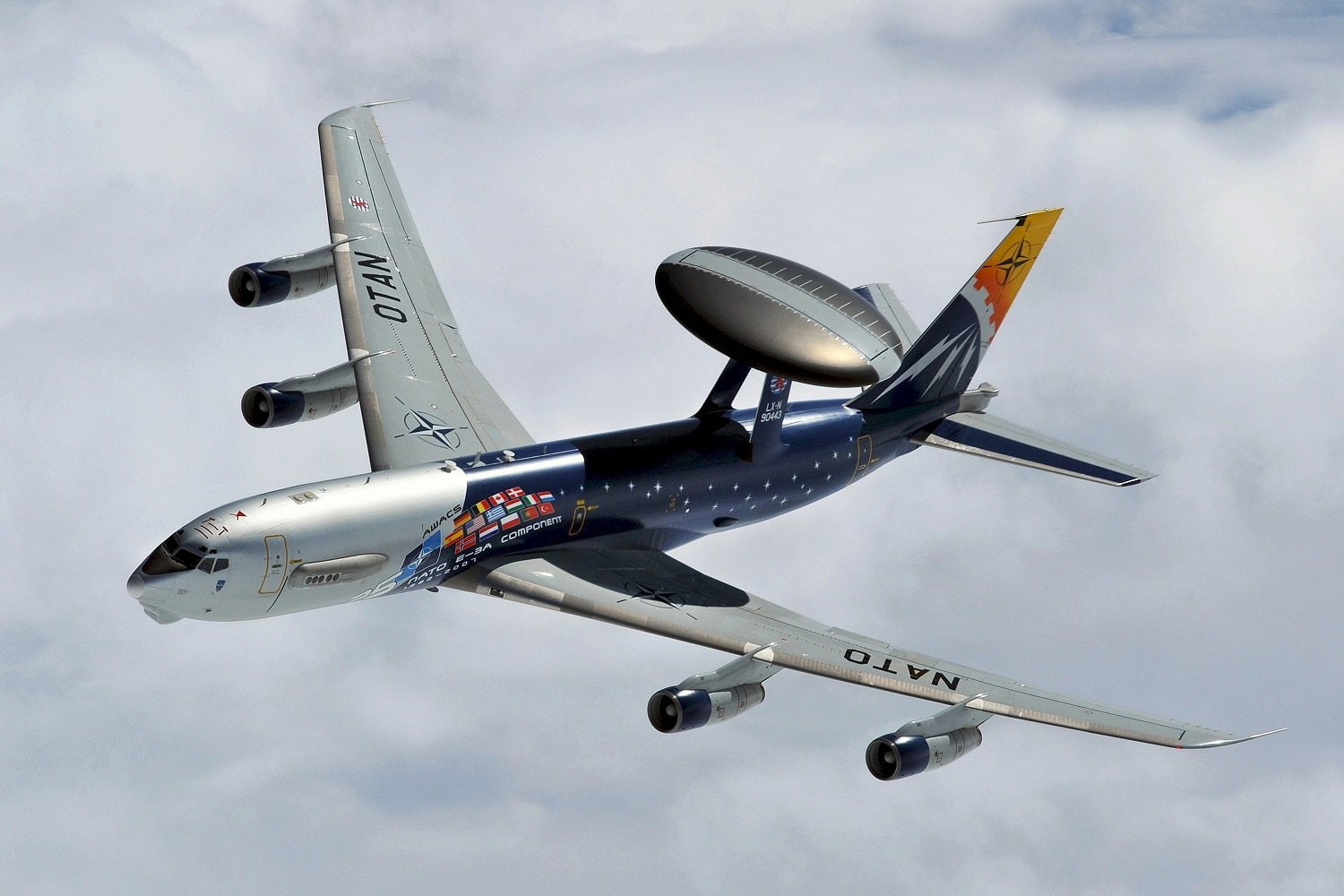 aircrafts, 1977, military, e 3, radar, awacs, 720P, sentry, us air force, boeing, HD Wallpaper