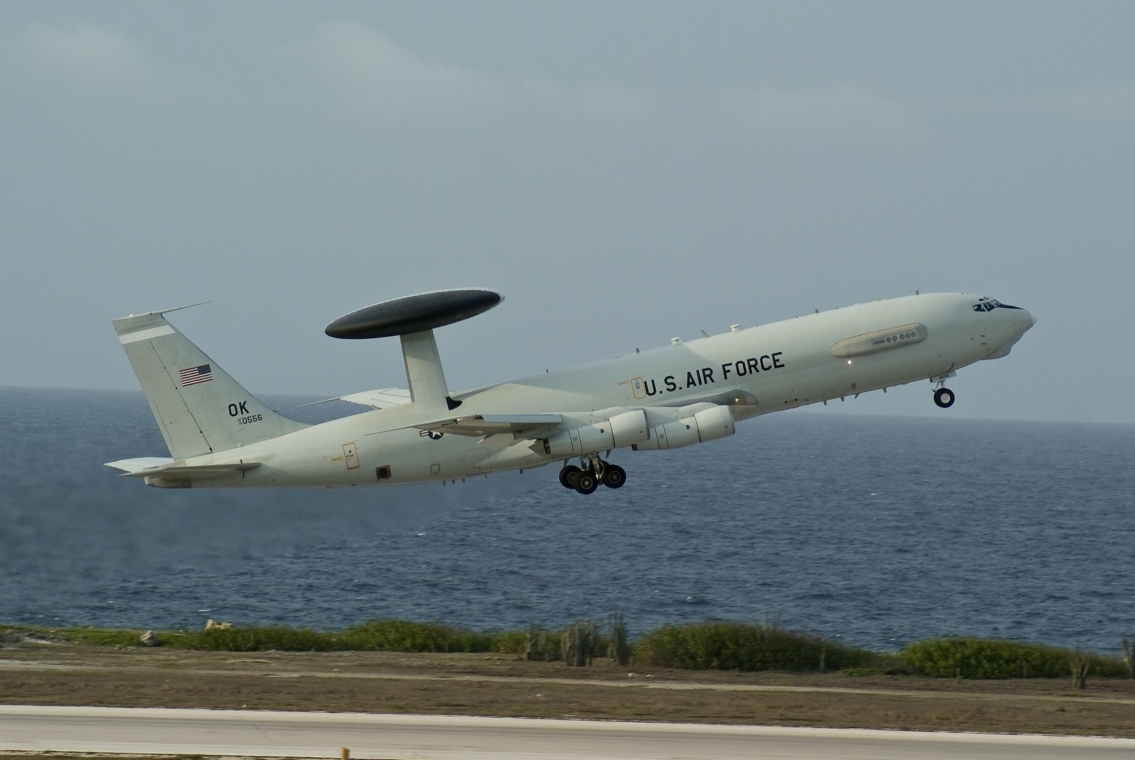 boeing, awacs, 720P, 1977, aircrafts, military, us air force, e 3, radar, sentry, HD Wallpaper