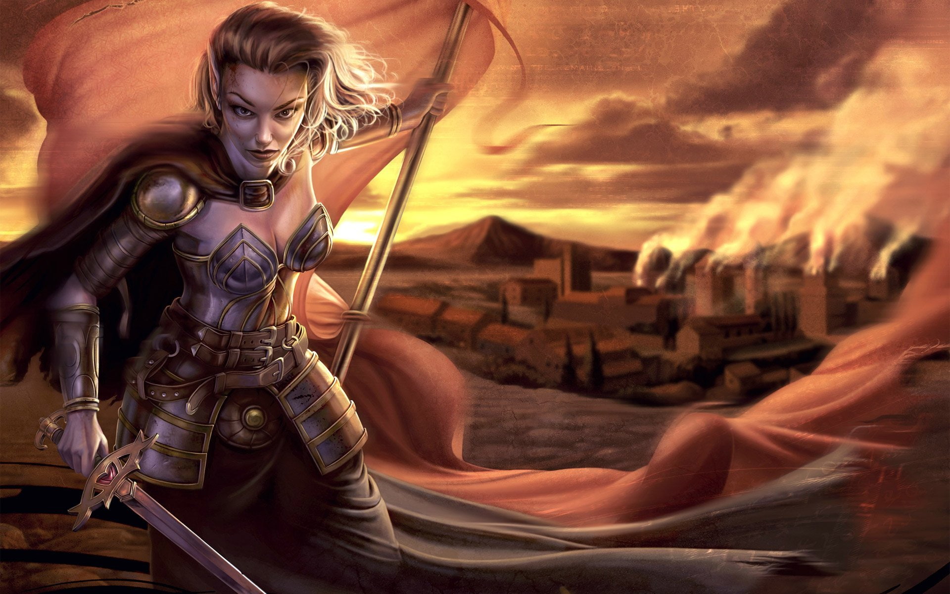 fantasy, nights, rpg, fighting, adventure, mmo, neverwinter, 1080P, warrior, HD Wallpaper