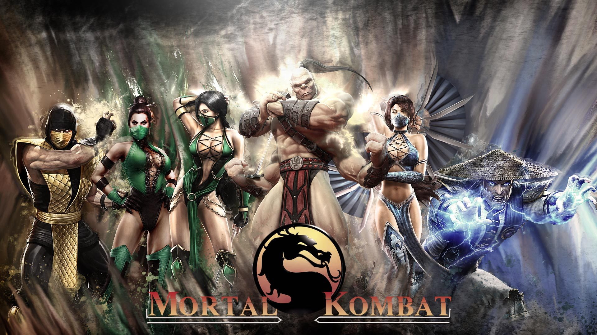 1080P, Mortal Kombat, Kitana, Goro, HD Wallpaper