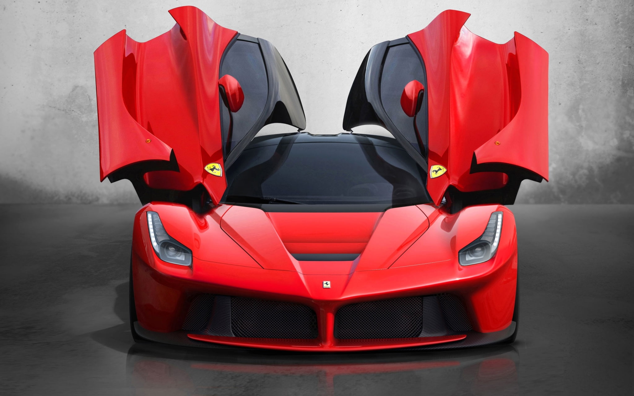 studio shot, transportation, protection, land vehicle, mode of transportation, motor vehicle, ferrari  widescreen retina imac, modern, no people, racecar, HD Wallpaper