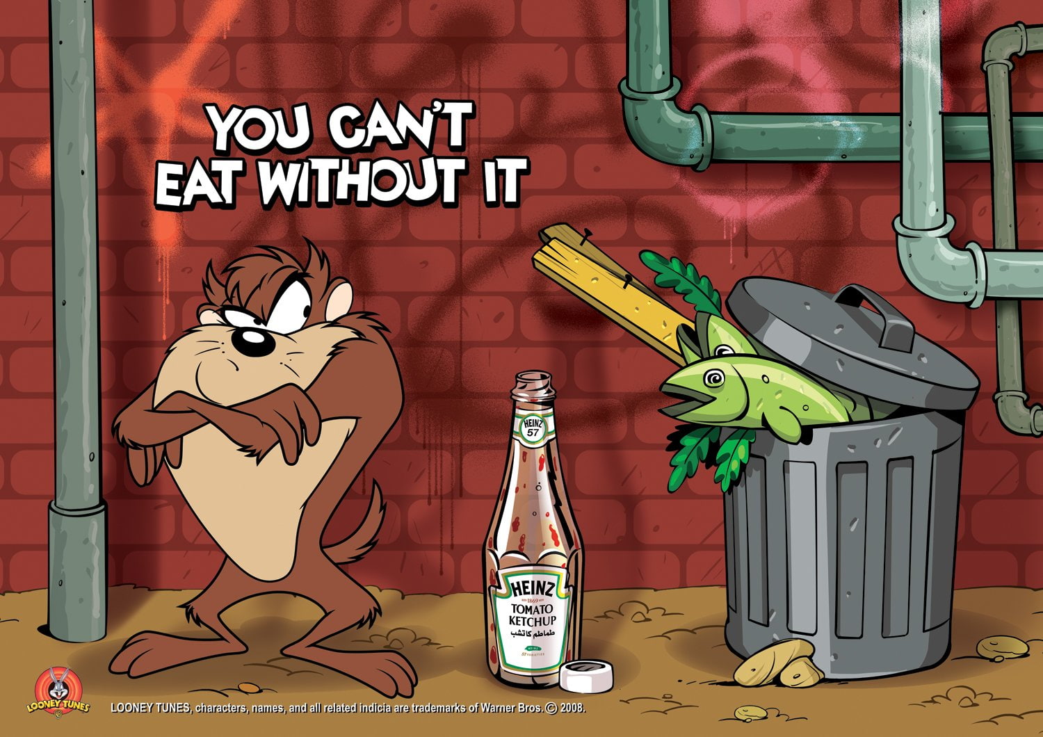 sign, no people, representation, metal, bottle, Tasmanian Devil (Looney Tunes), TV Show, indoors, western script, architecture, container, poisonous, Looney Tunes, HD Wallpaper