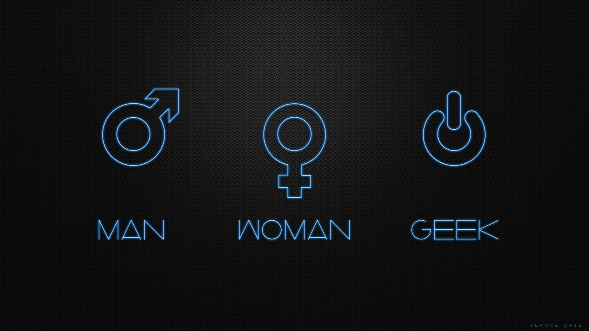 geek, 1080P, symbols, women, life, simple background, minimalism, HD Wallpaper