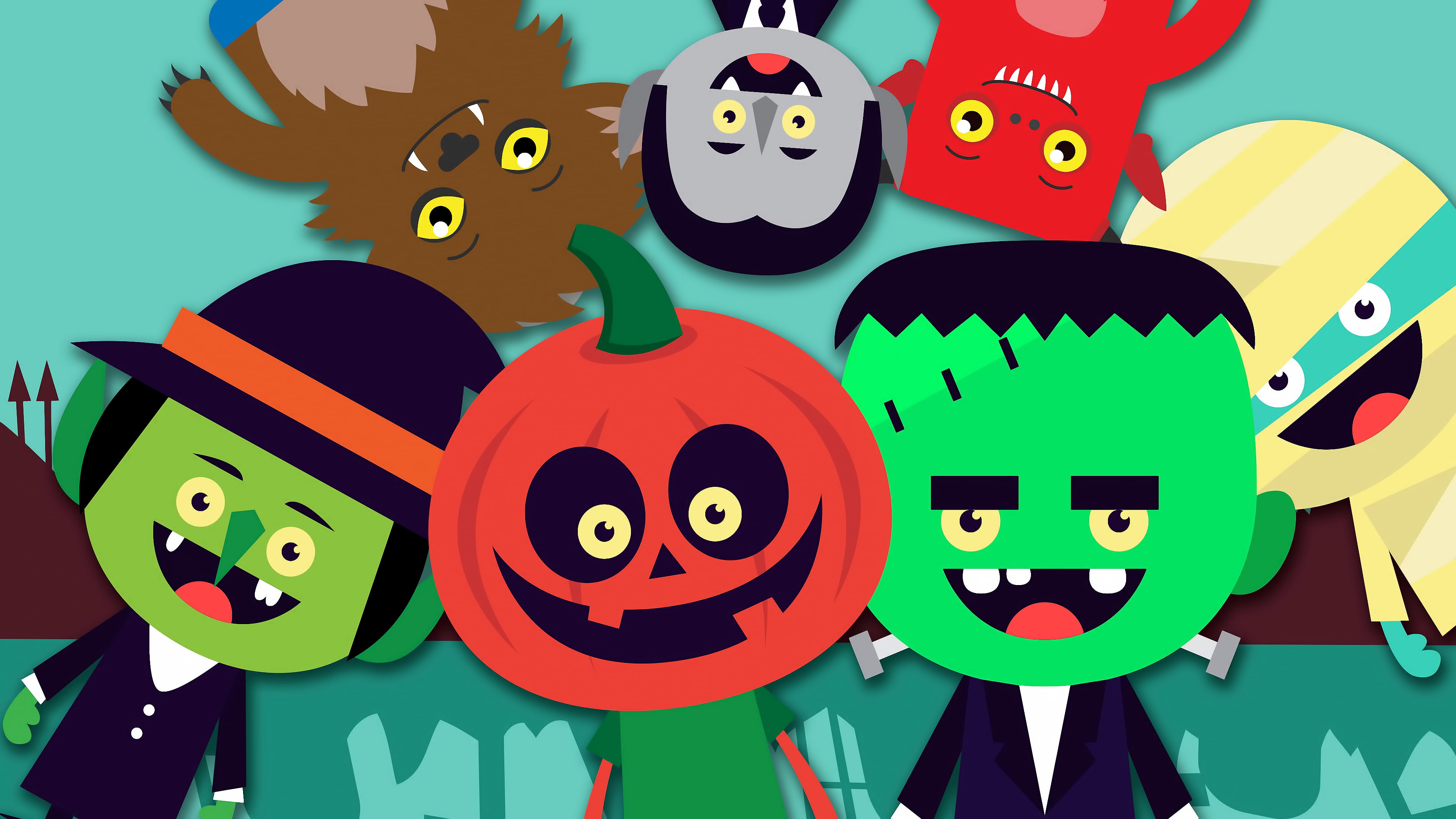 fantasy art, minimalism, enjoyment, monster - fictional character, indoors, creativity, artwork, disguise, 4K, Halloween, fun, representation, celebration, HD Wallpaper