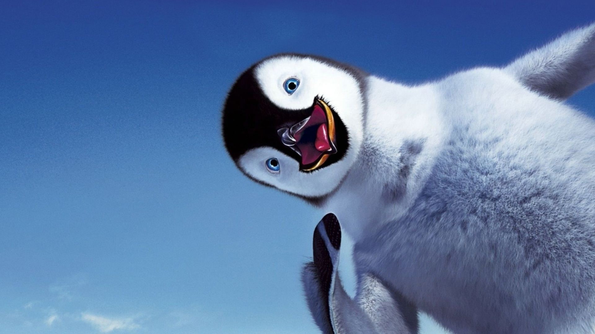 ice, christmas, baby, cute, 1080P, penguin, HD Wallpaper