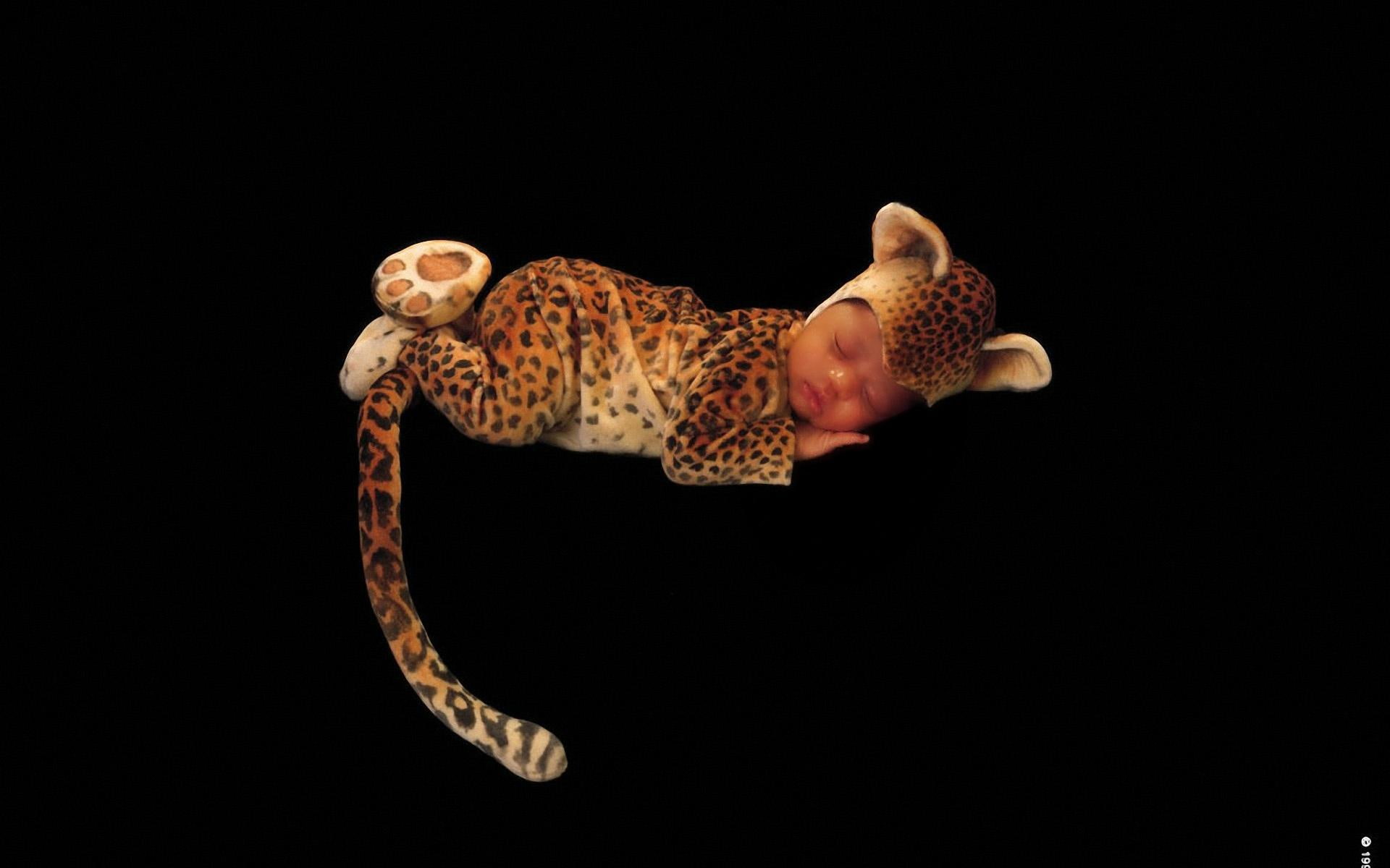 leopard, beautiful, 3d and abstract, baby, 1080P, digital, abstract, HD Wallpaper