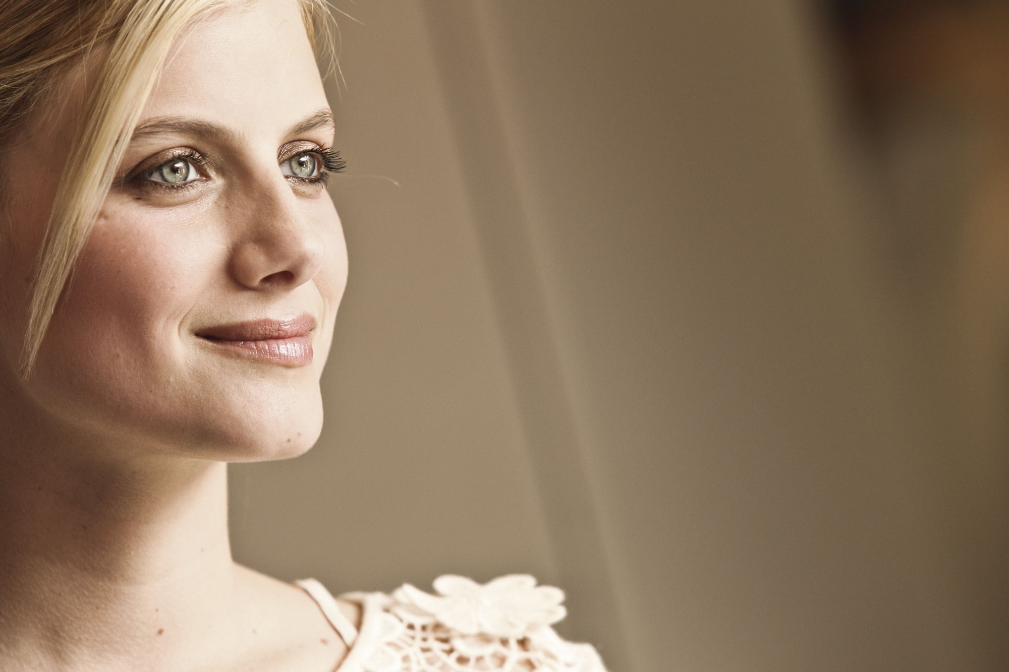 headshot, beautiful woman, beautiful people, 1080P, copy space, adult, hair, beauty, hairstyle, portrait, one person, celebrity mlanie laurent actress, HD Wallpaper
