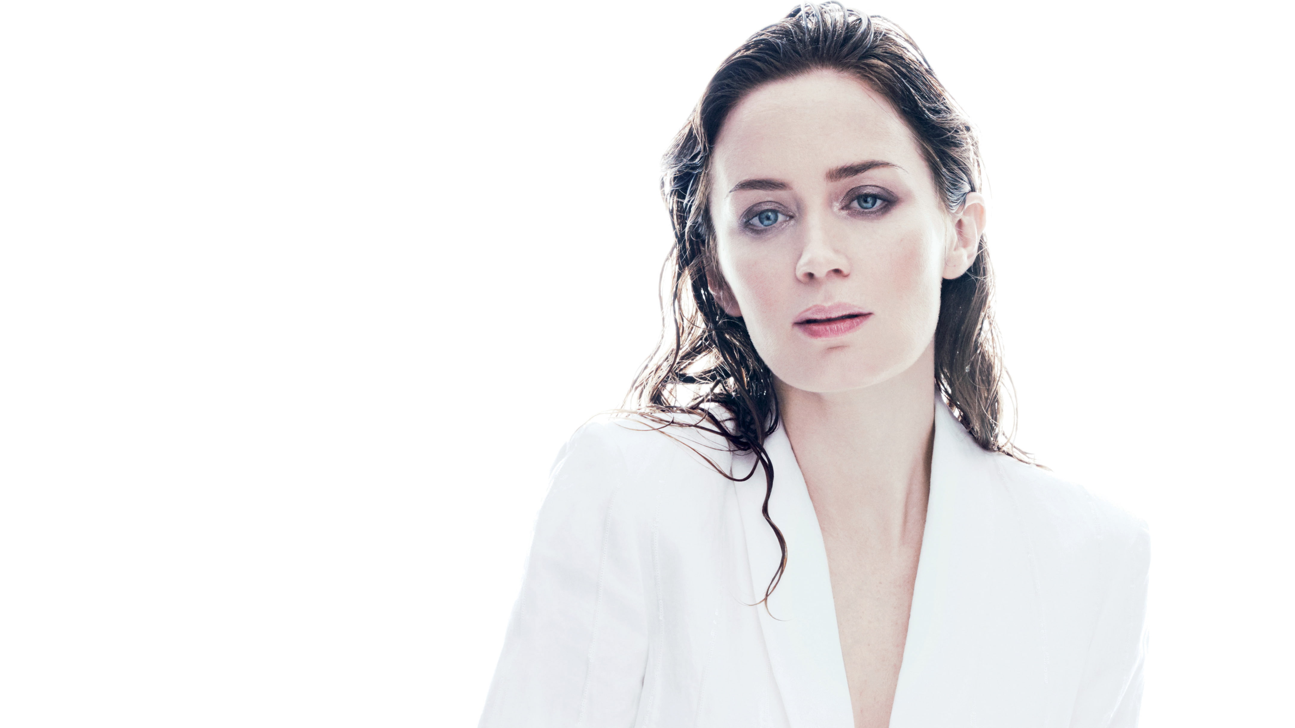 Actress, 4K, Brunette, Emily Blunt, Actresses, Blue Eyes, English, HD Wallpaper