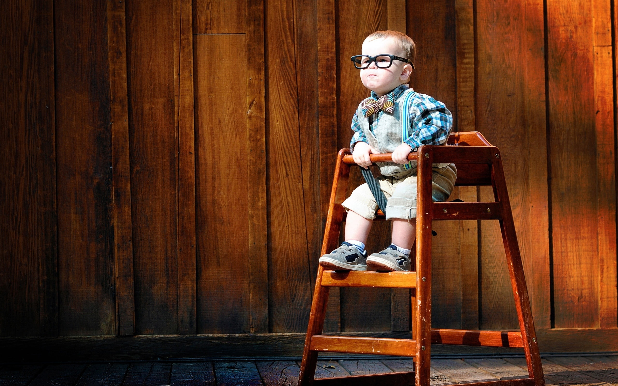 Cute, Baby, Glasses, 2K, wearing, HD Wallpaper