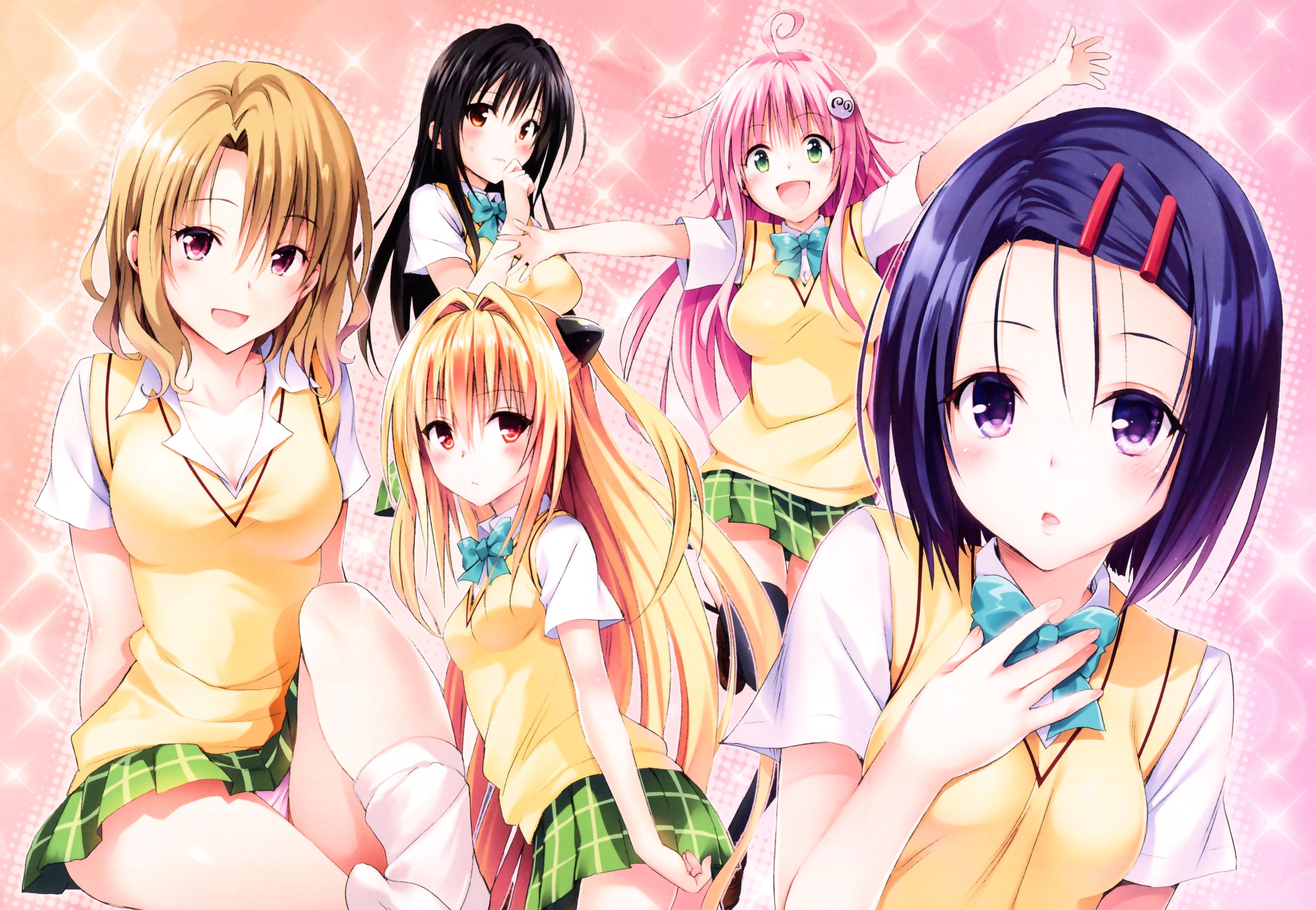 art and craft, to love ru, momo, lifestyles, lala, females, multi colored, indoors, people, child, real people, representation, anime girls, golden darkness, HD Wallpaper
