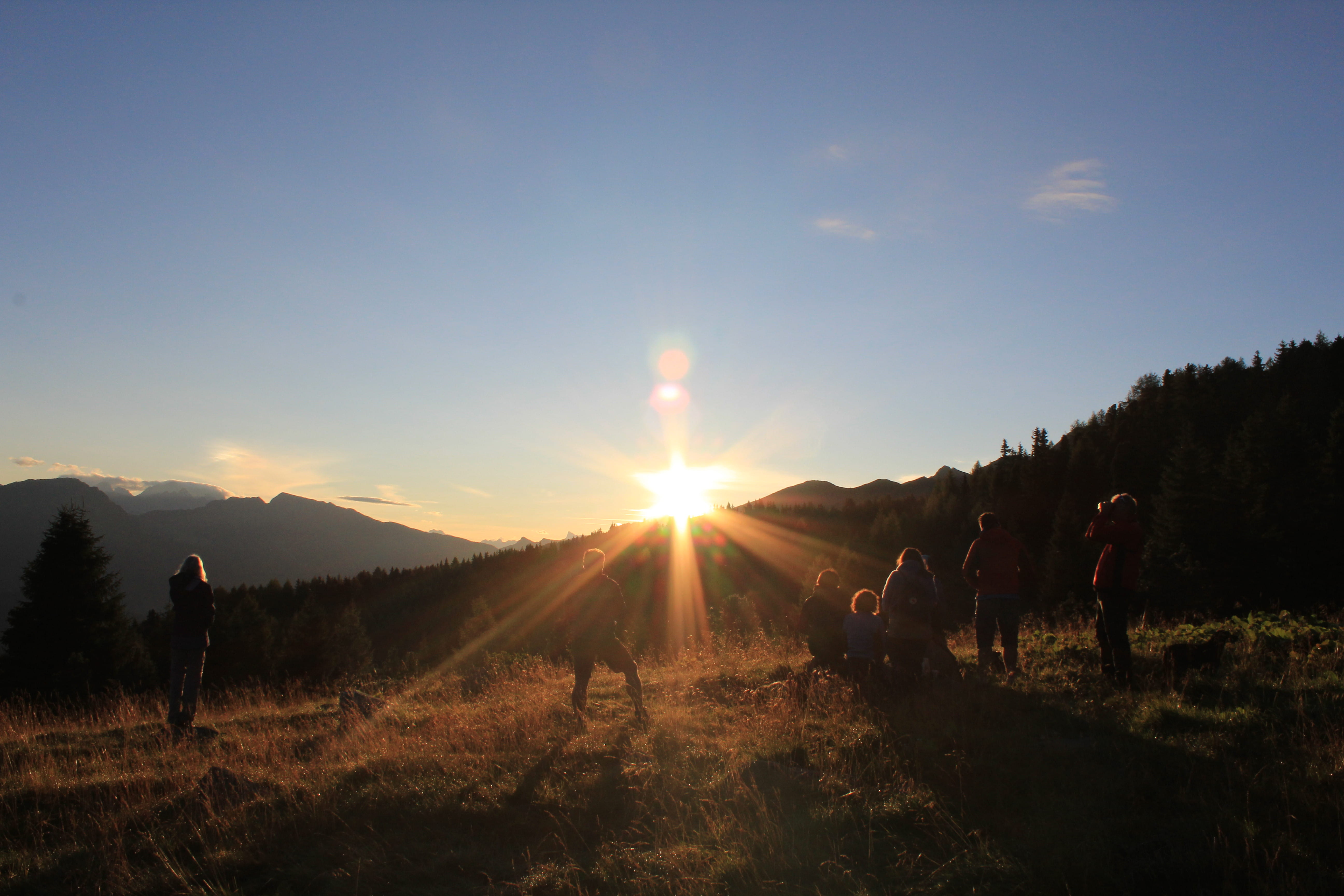 sun, landscape, leisure activity, sunset, scenics - nature, lens flare, worship, non-urban scene, sunrise, real people, men, group of people, people, beauty in nature, HD Wallpaper