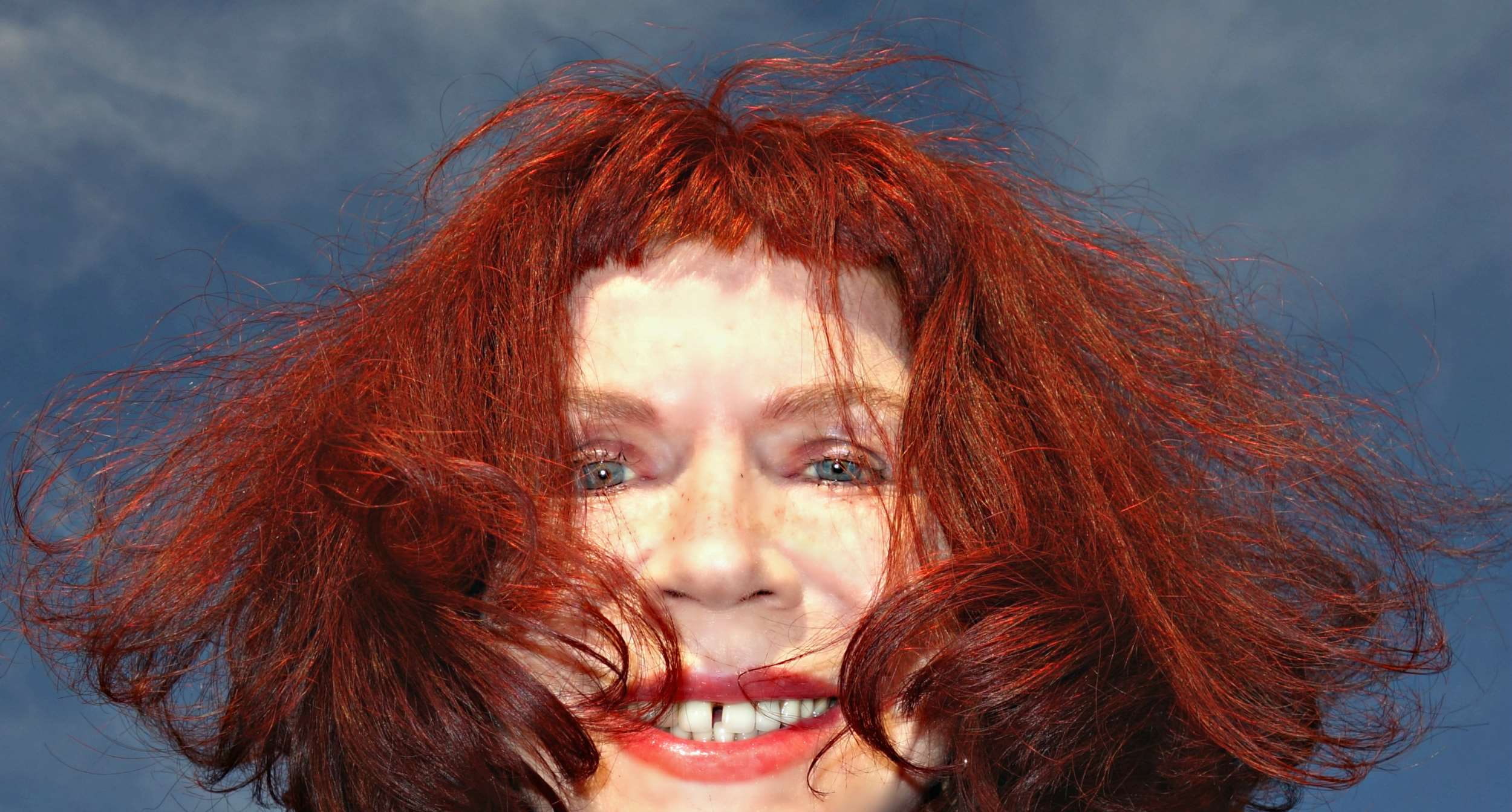 beautiful woman, freedom, people, windblown hair, headshot, portrait, wind, women, redhead, red hair, woman, happiness, face, adult, caucasian, young women, HD Wallpaper