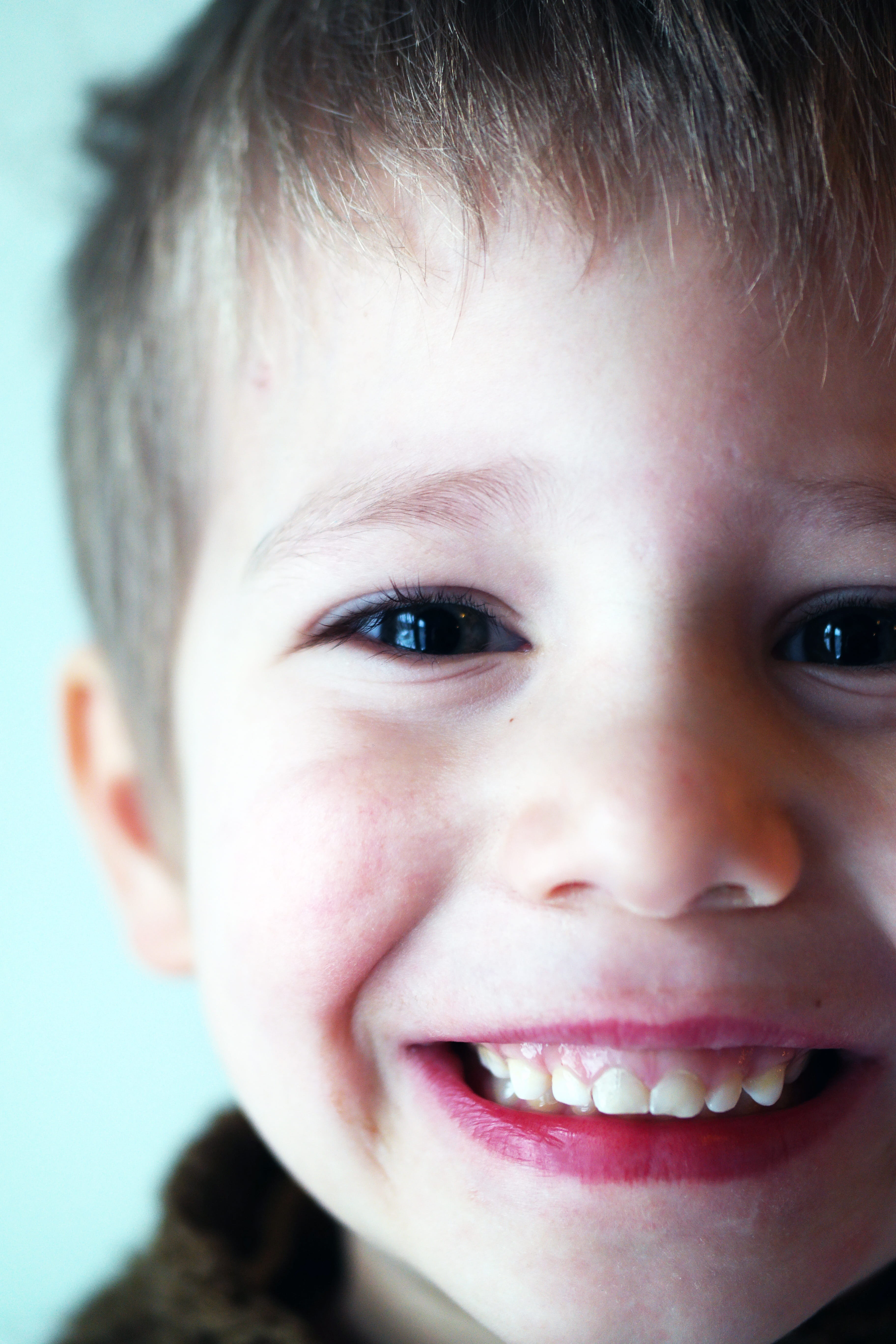 toddler, teeth, happy, looking at camera, close-up, joy, happiness, headshot, portrait, human body part, smile, mouth open, toothy smile, child, cute, childhood, Phone HD Wallpaper