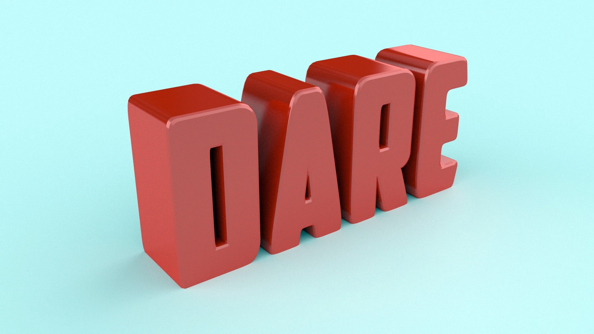 single Word, red, concepts, three-dimensional Shape, illustration, cut out, shape, design, 1080P, sign, dare, ideas, symbol, studio shot, success, connection, HD Wallpaper