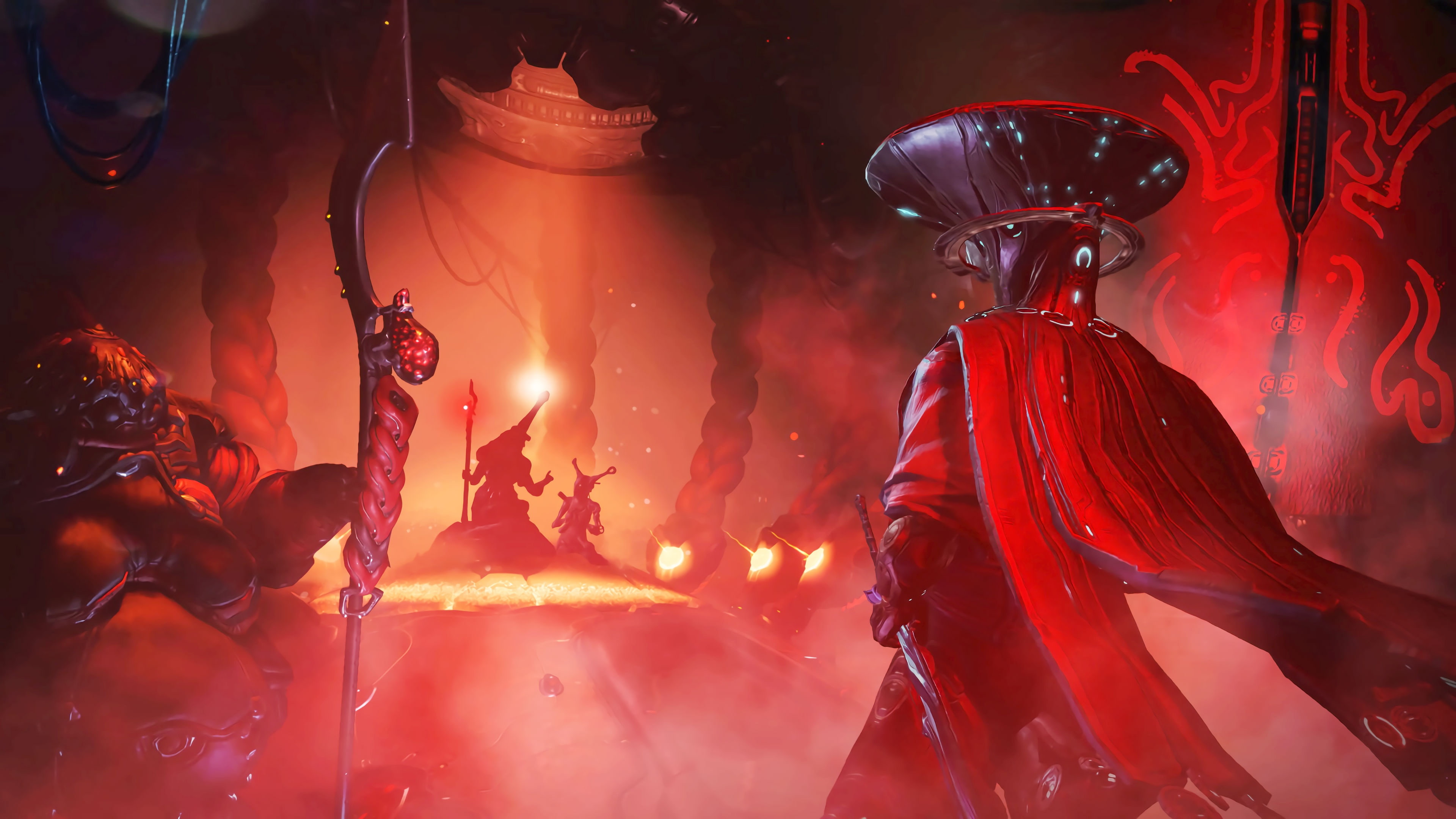 armor, action, 4K, robot, technics, warframe, sci-fi, shooter, futuristic, tps, warrior, cyborg, HD Wallpaper