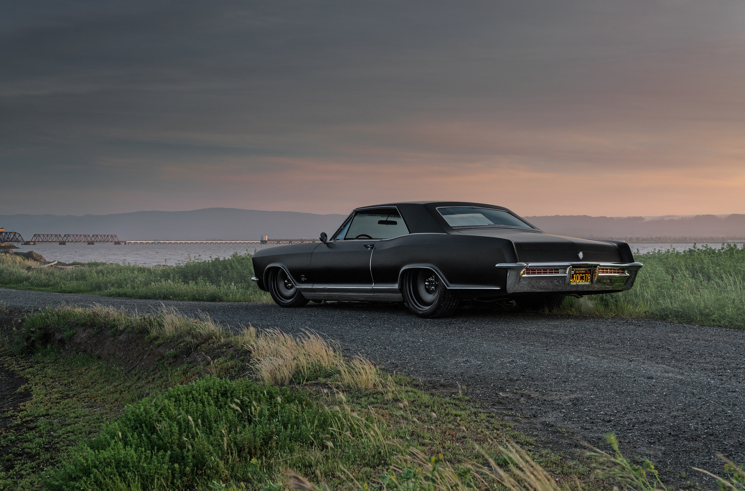 1080P, Rivera, Freak, Black, Buick, Old, Sinatra, Car, Rear, HD Wallpaper