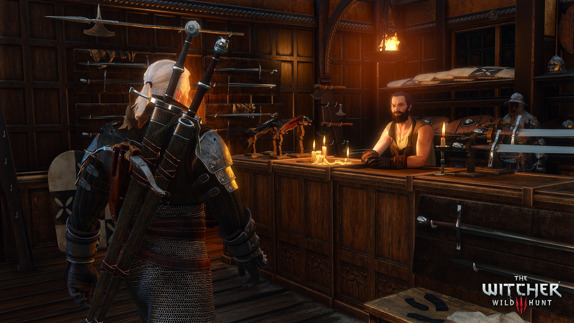 CD Projekt RED, occupation, people, working, young men, metal industry, adult, indoors, mid adult men, skill, Geralt of Rivia, front view, young women, HD Wallpaper