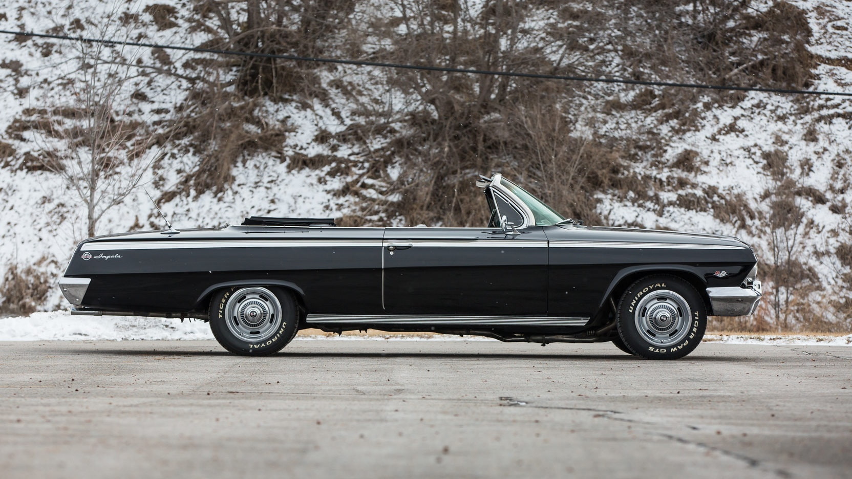 impala, (ss), 720P, black, cars, convertible, chevrolet, 1962, HD Wallpaper