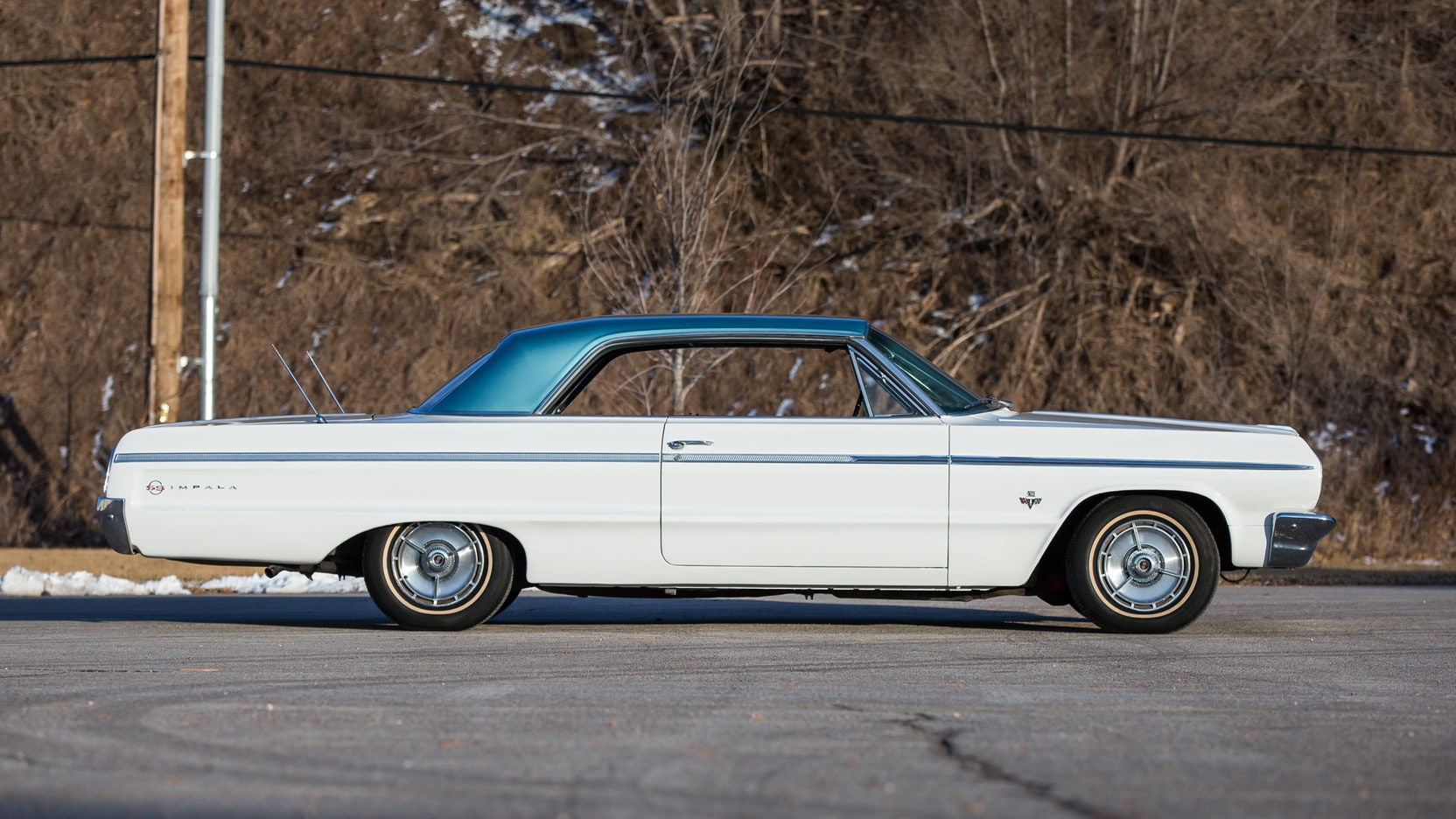 1964, (ss), white, cars, 720P, impala, chevrolet, HD Wallpaper