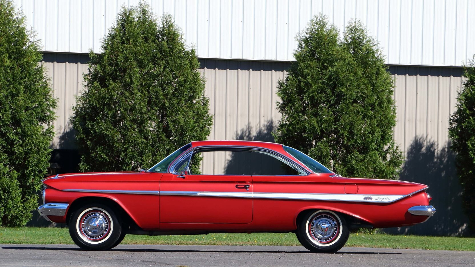 (ss), 720P, cars, 1961, chevrolet, impala, red, HD Wallpaper