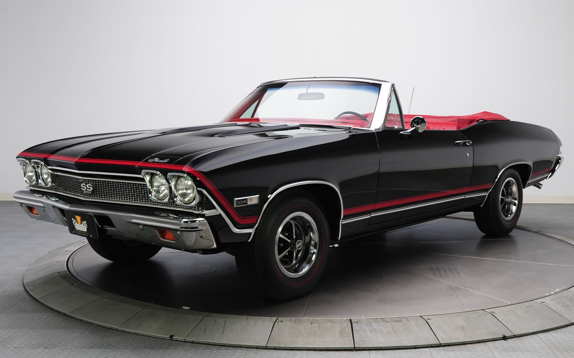 transportation, the front, Chevrolet, indoors, Muscle car, Convertible, mode of Transport, Sevil, obsolete, mode of transportation, speed, old-fashioned, HD Wallpaper