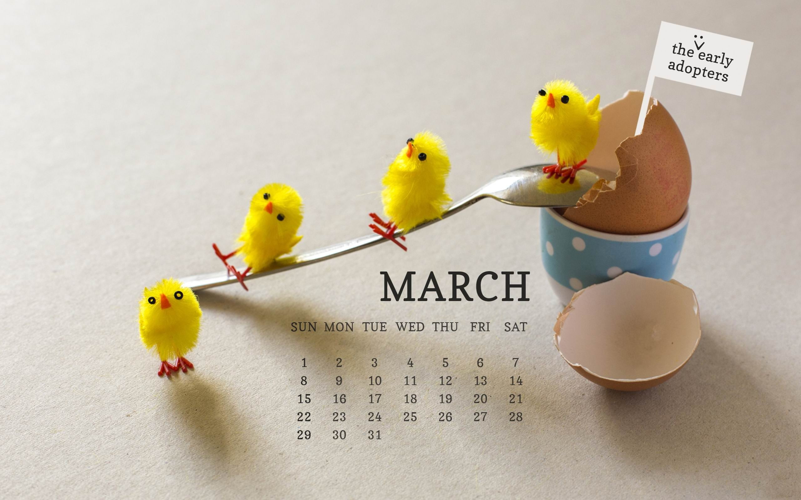 march, 2K, adopters, calendar, early, HD Wallpaper