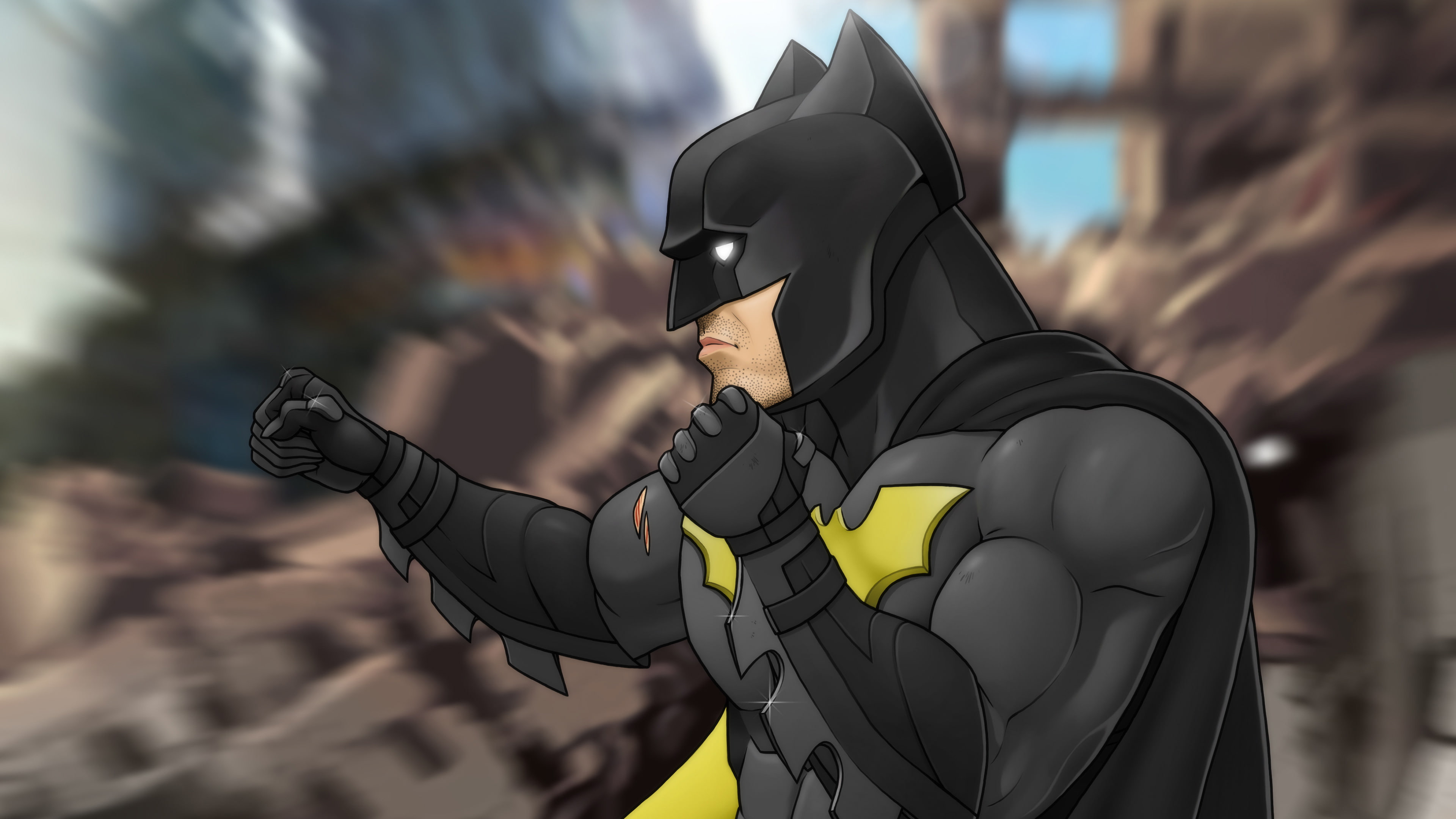 digital art, 4k, superheroes, behance, artwork, justice league, hd, 4K, batman, HD Wallpaper
