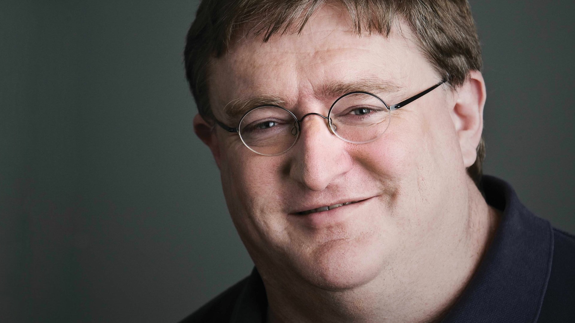 gabe newell, indoors, looking at camera, studio shot, smiling, men, 1080P, human face, body part, mature men, males, human body part, front view, contemplation, HD Wallpaper