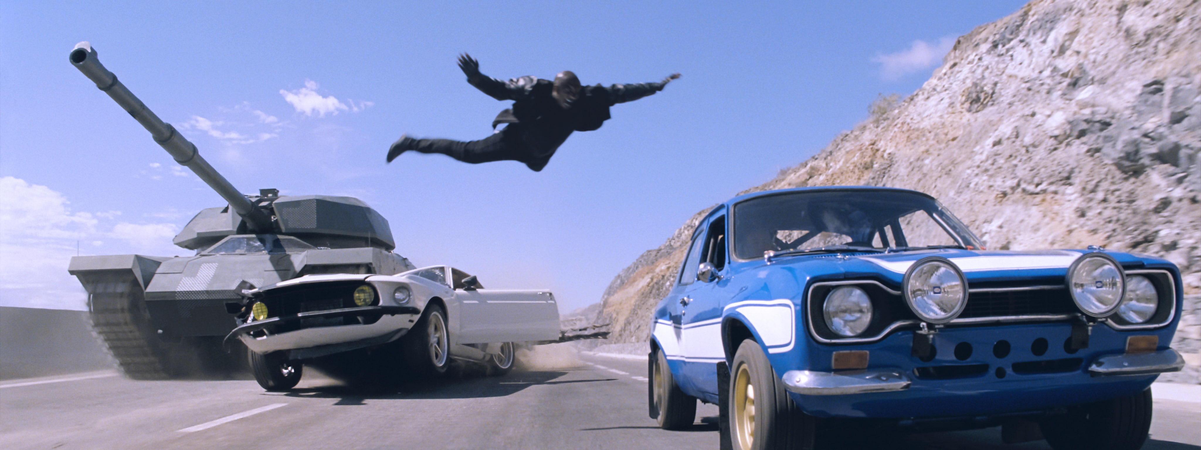 blue, fast, gray, furious, tank, 4K, battle, car, classic, movies, HD Wallpaper