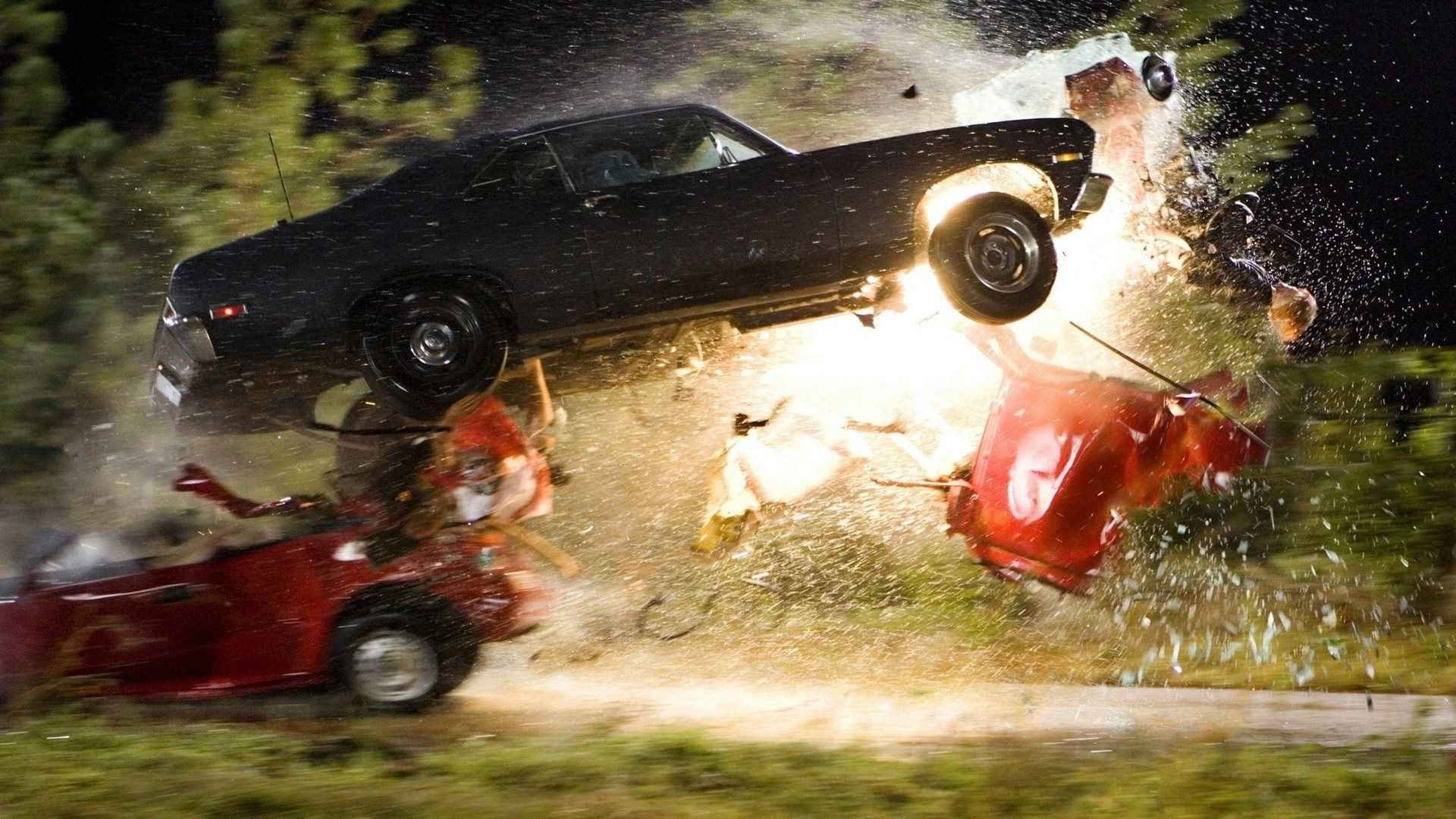 Death Proof, 1080P, Explosion, Stunts, Kurt Russell, movies, HD Wallpaper