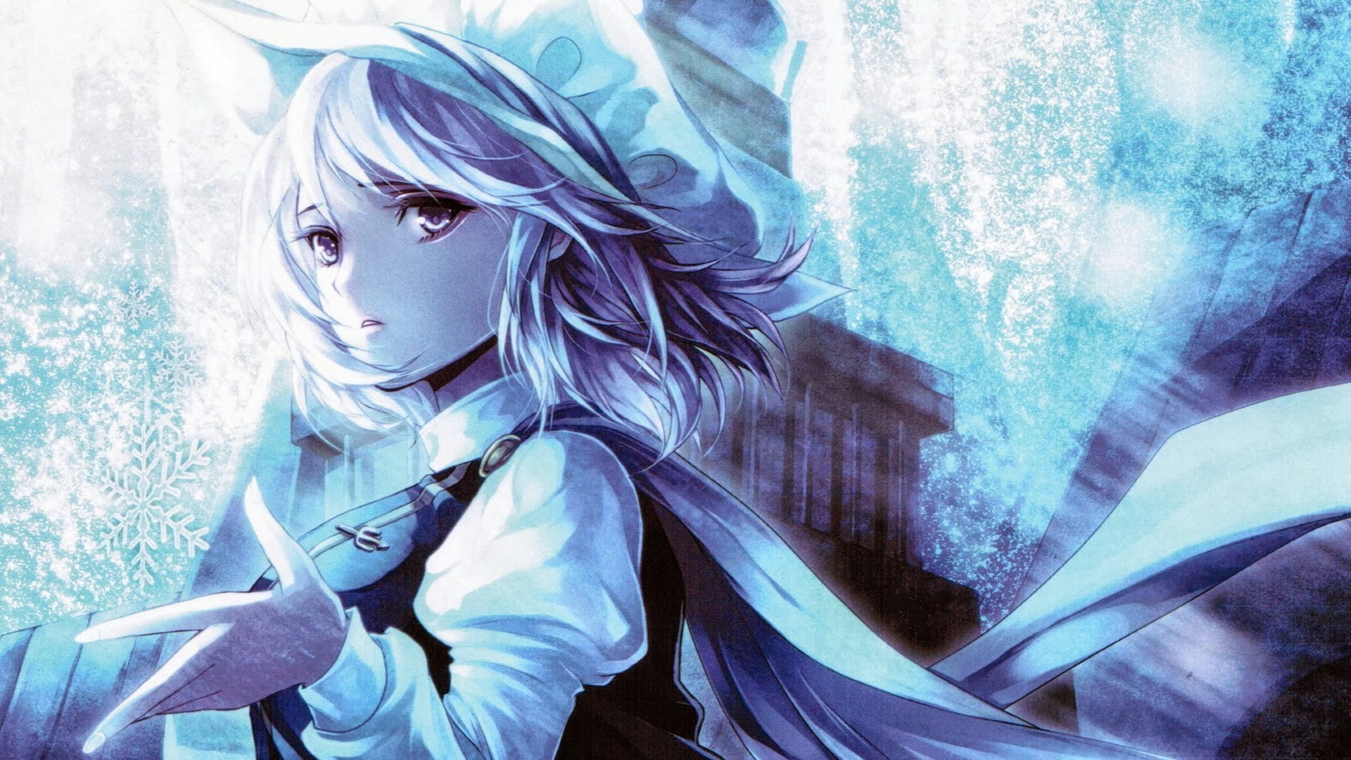 anime, Touhou, young adult, Letty Whiterock, indoors, beautiful woman, hairstyle, beauty, 1080P, adult, waist up, women, anime girls, one person, females, HD Wallpaper