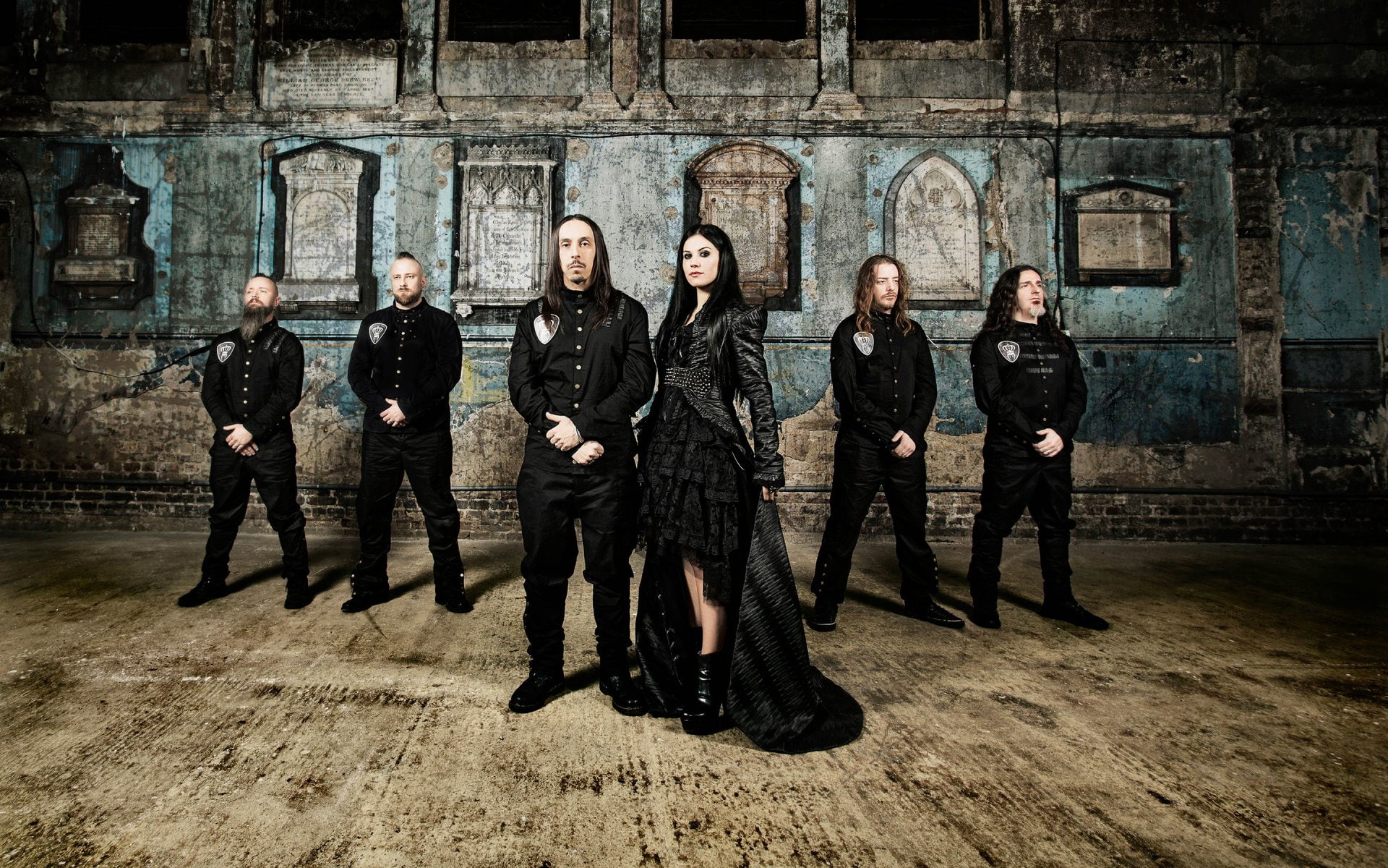 Musician, Andrea Ferro, Group, Lacuna Coil, Band (Music), 1080P, Cristina Scabbia, Metal, Gothic, HD Wallpaper