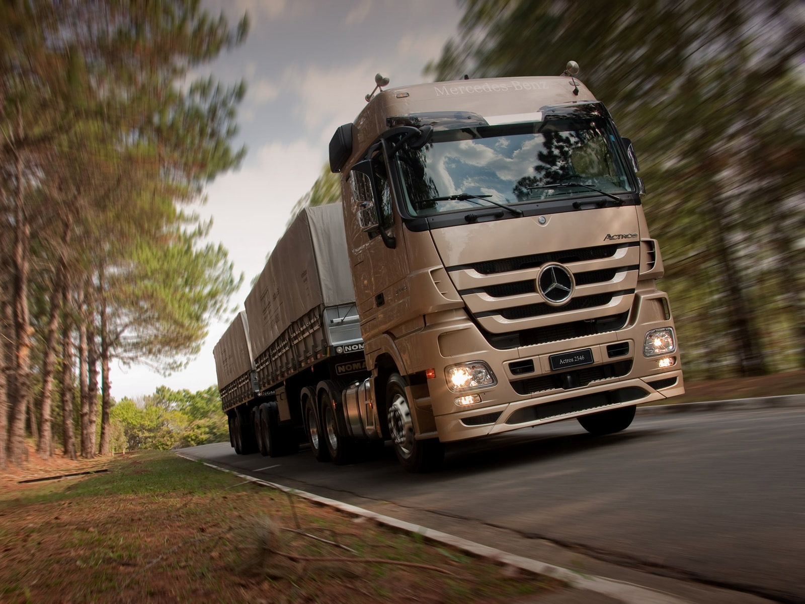 tractor, 720P, 2009, mercedes, 2546, semi, mp3, benz, actros, HD Wallpaper