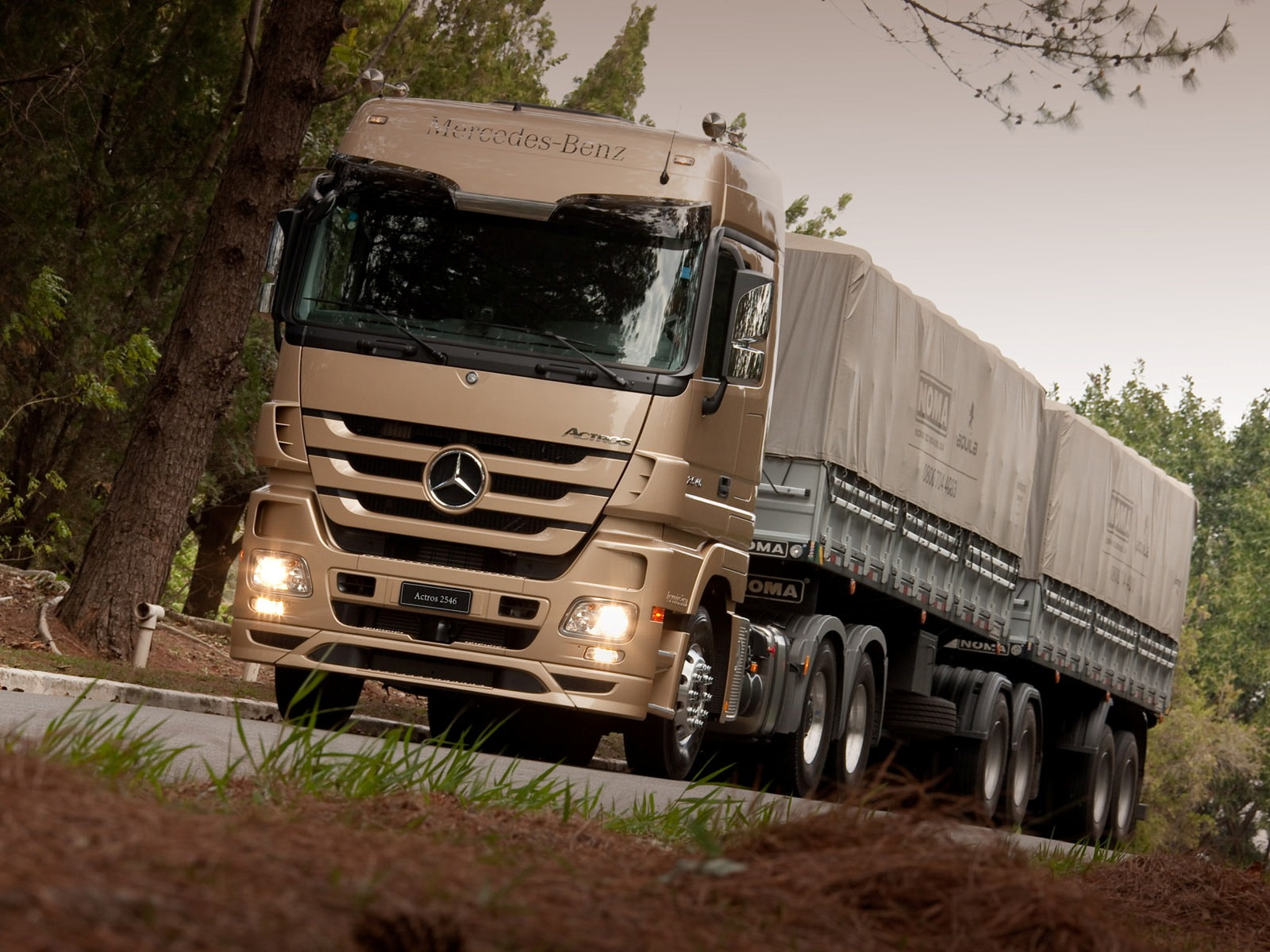 720P, 2546, semi, benz, mp3, tractor, 2009, actros, mercedes, HD Wallpaper