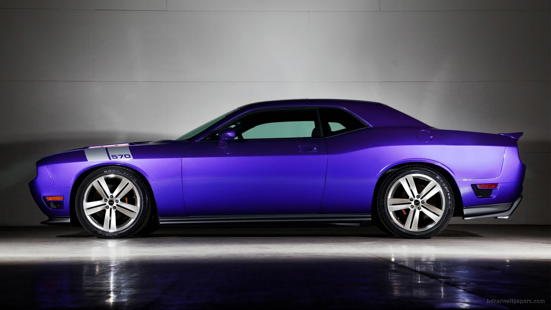 sms, cars, purple, challenger, 1080P, other cars, supercars, muscle, car, HD Wallpaper