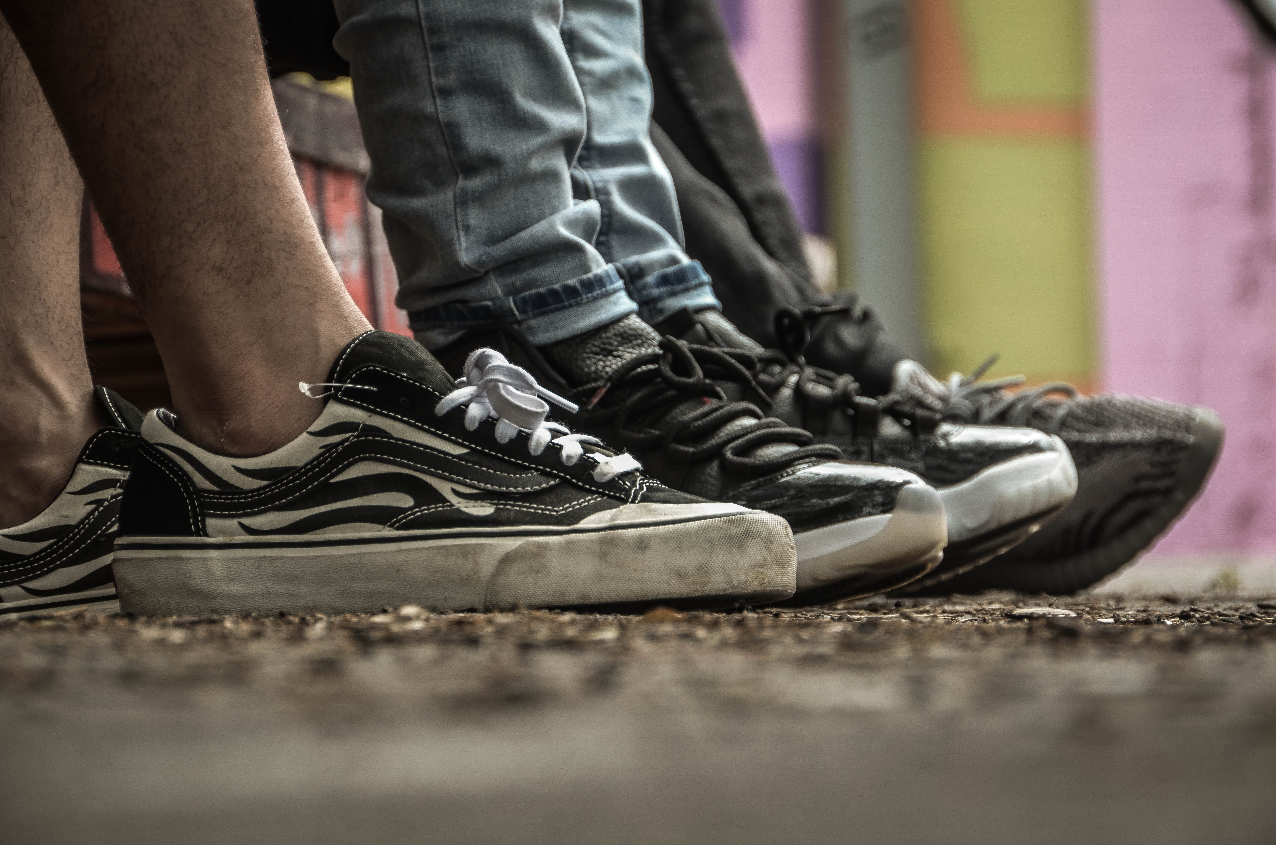 teenager, leather, surface level, young, sitting, head shot, model, skater, close-up, lifestyles, casual clothing, skateboard, active, human foot, human limb, HD Wallpaper