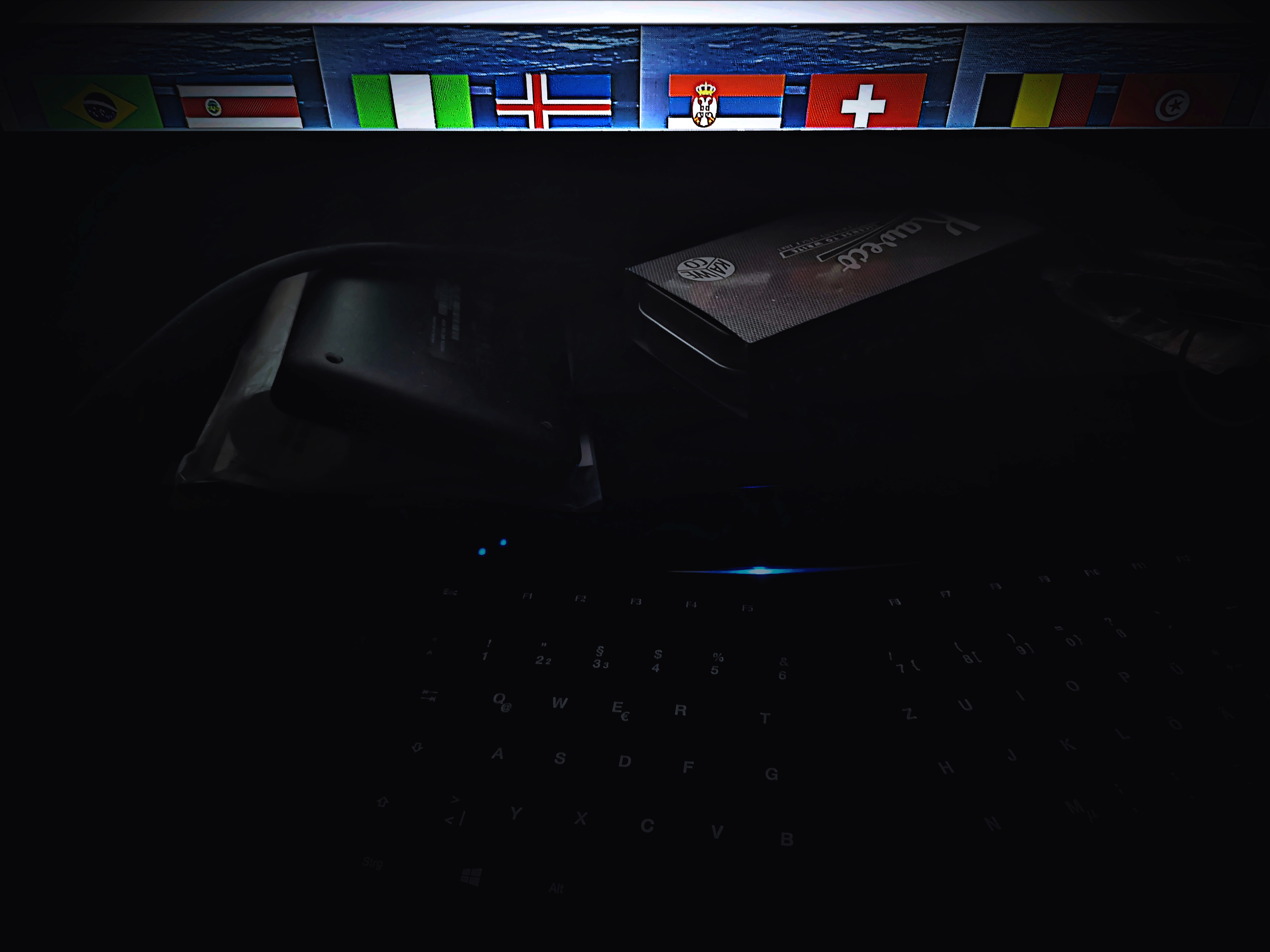 5K, stationary, machinery, music, computer equipment, close-up, indoors, black, keyboard, dark, wireless technology, still life, no people, mode of transportation, HD Wallpaper