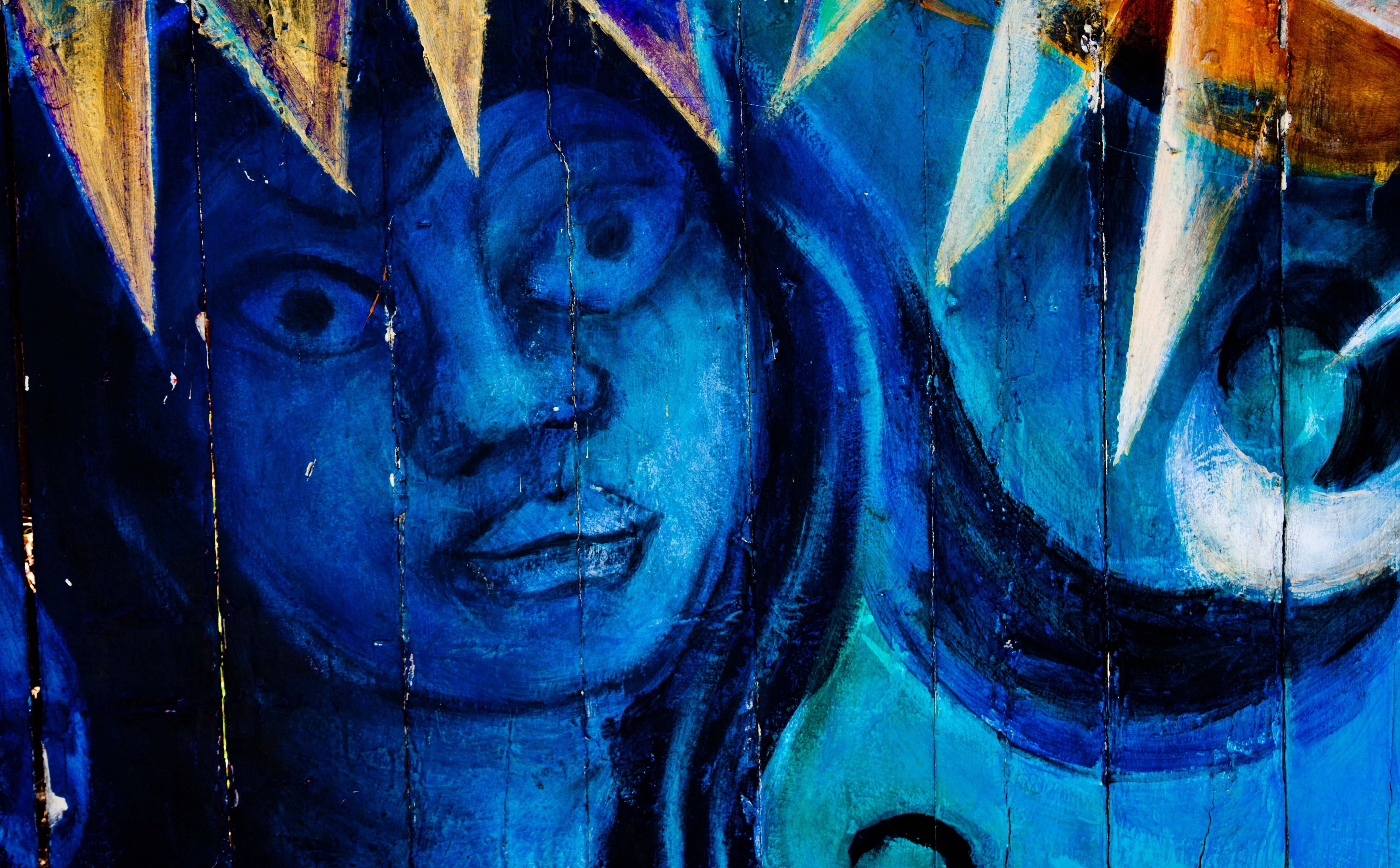 painting, Mission District, craft, textured effect, backgrounds, multicolored, portrait, history, full frame, cruelty, Artistic, old, 5K, representation, HD Wallpaper