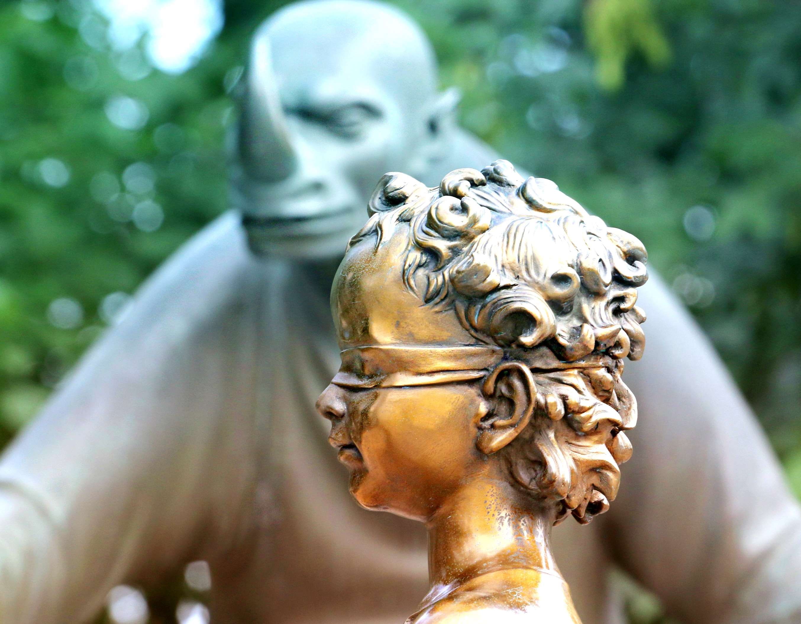 day, neizvesno, representation, sculpture, art and craft, selective focus, fear, nature, close-up, gold, female likeness, creativity, male likeness, ornate, HD Wallpaper