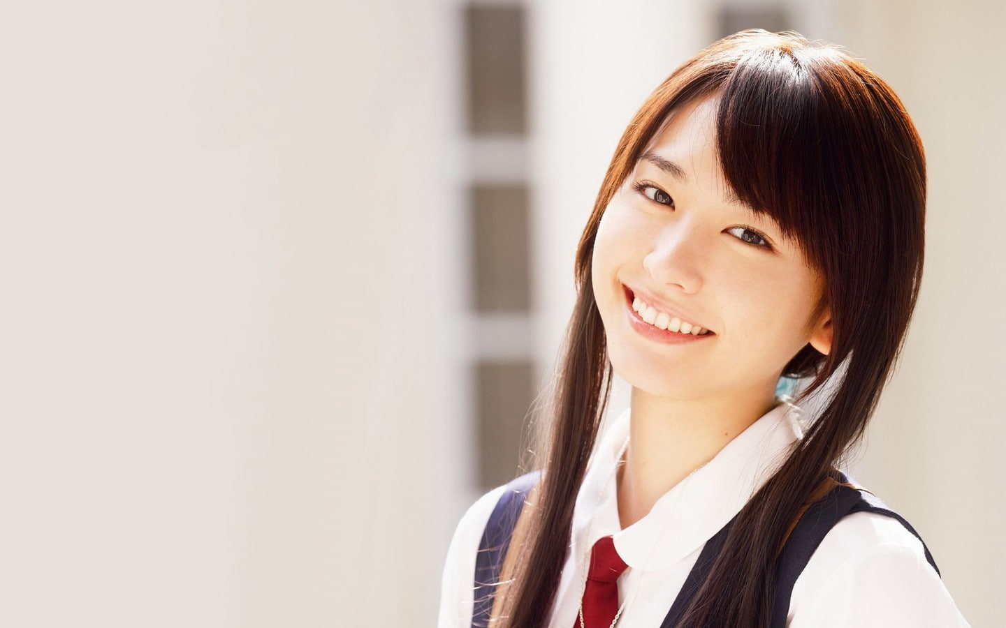 smiling, 720P, face, Asian, gakki, women, HD Wallpaper