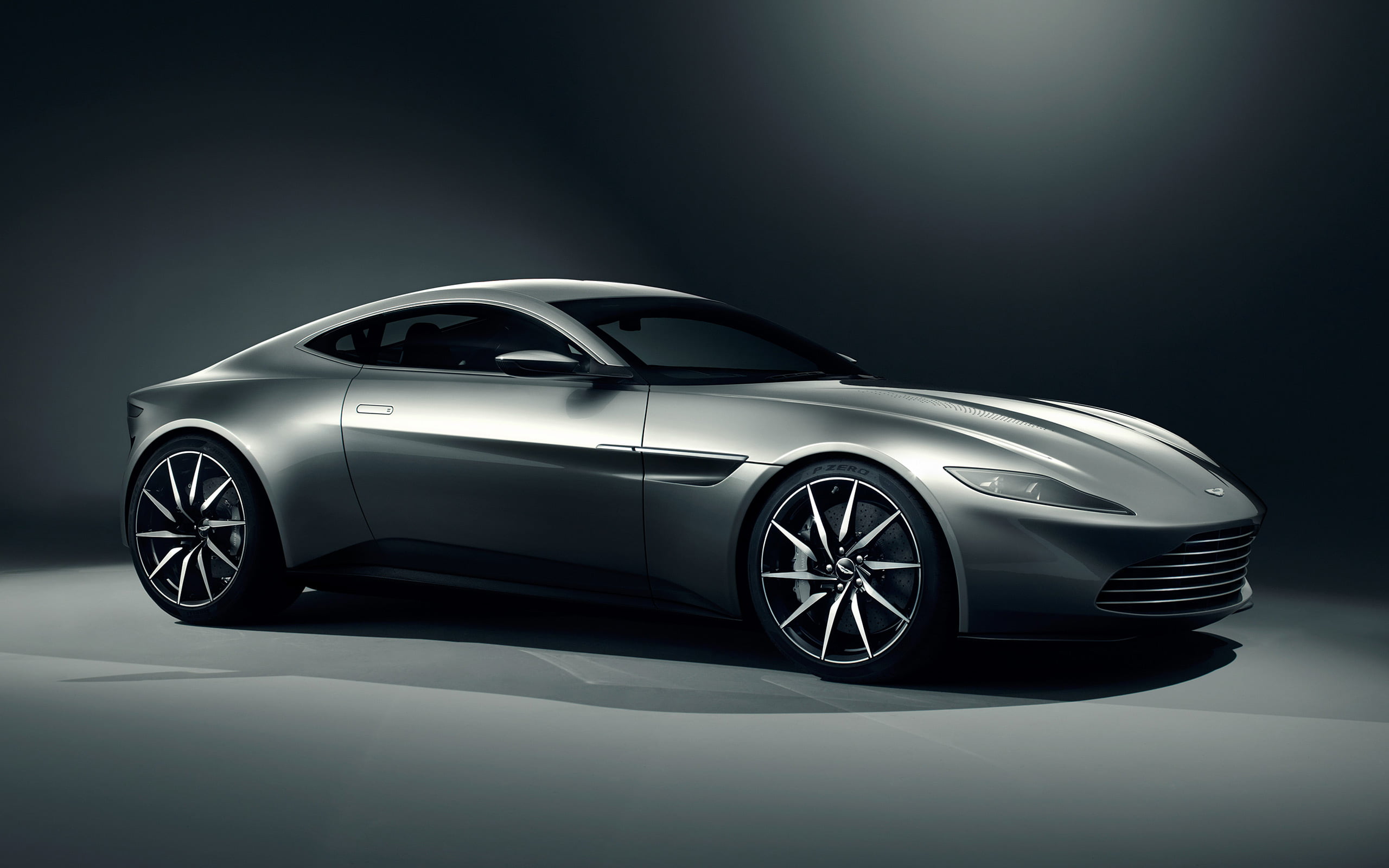 transportation, db, wheel, spectre, black, mode of transportation, land vehicle, martin, chrome, studio shot, gray, luxury, black color, reflection, copy space, HD Wallpaper