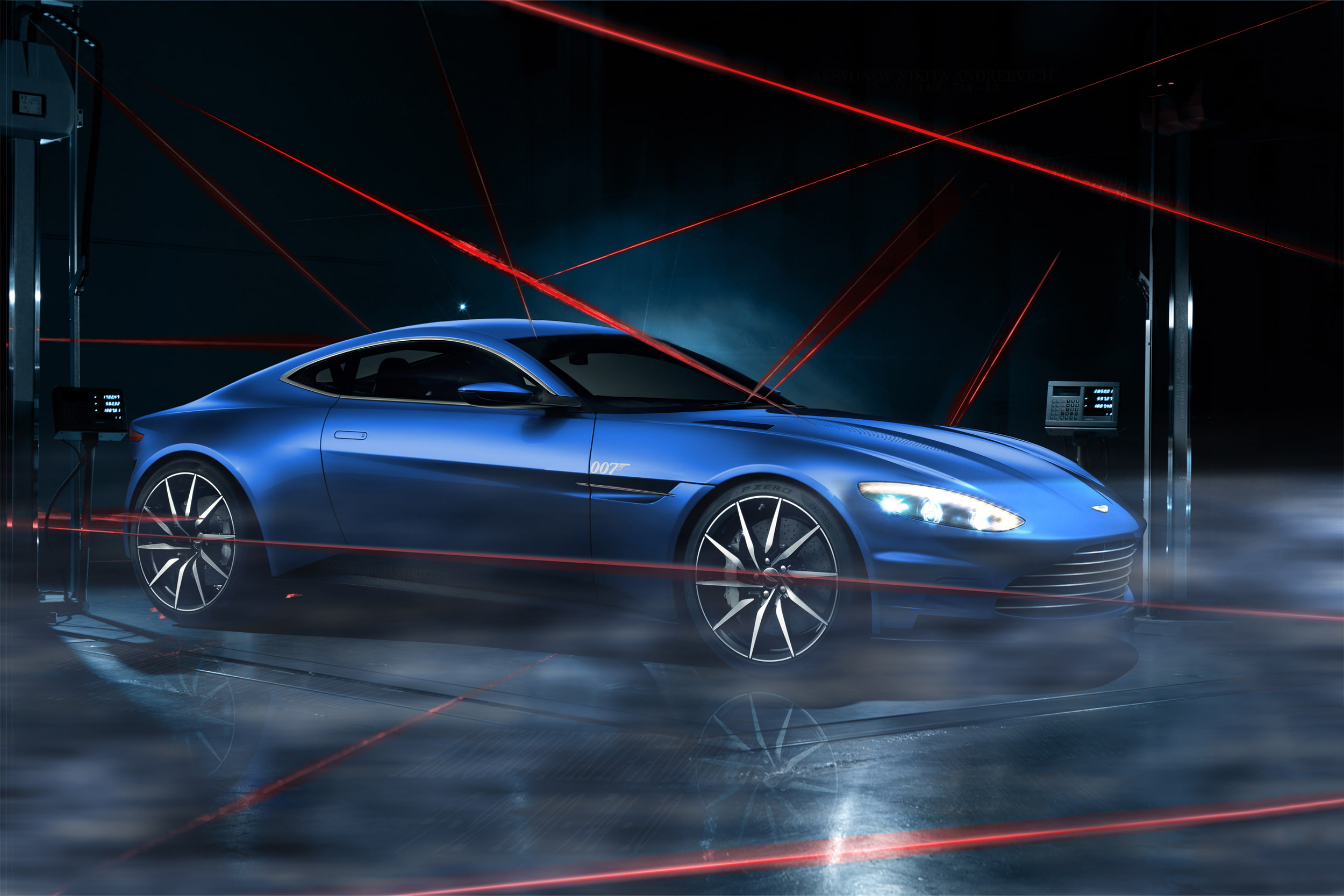 Laser, Dark, Lagonda, Blue, Limited, Car, 1080P, DB10, Aston Martin, HD Wallpaper