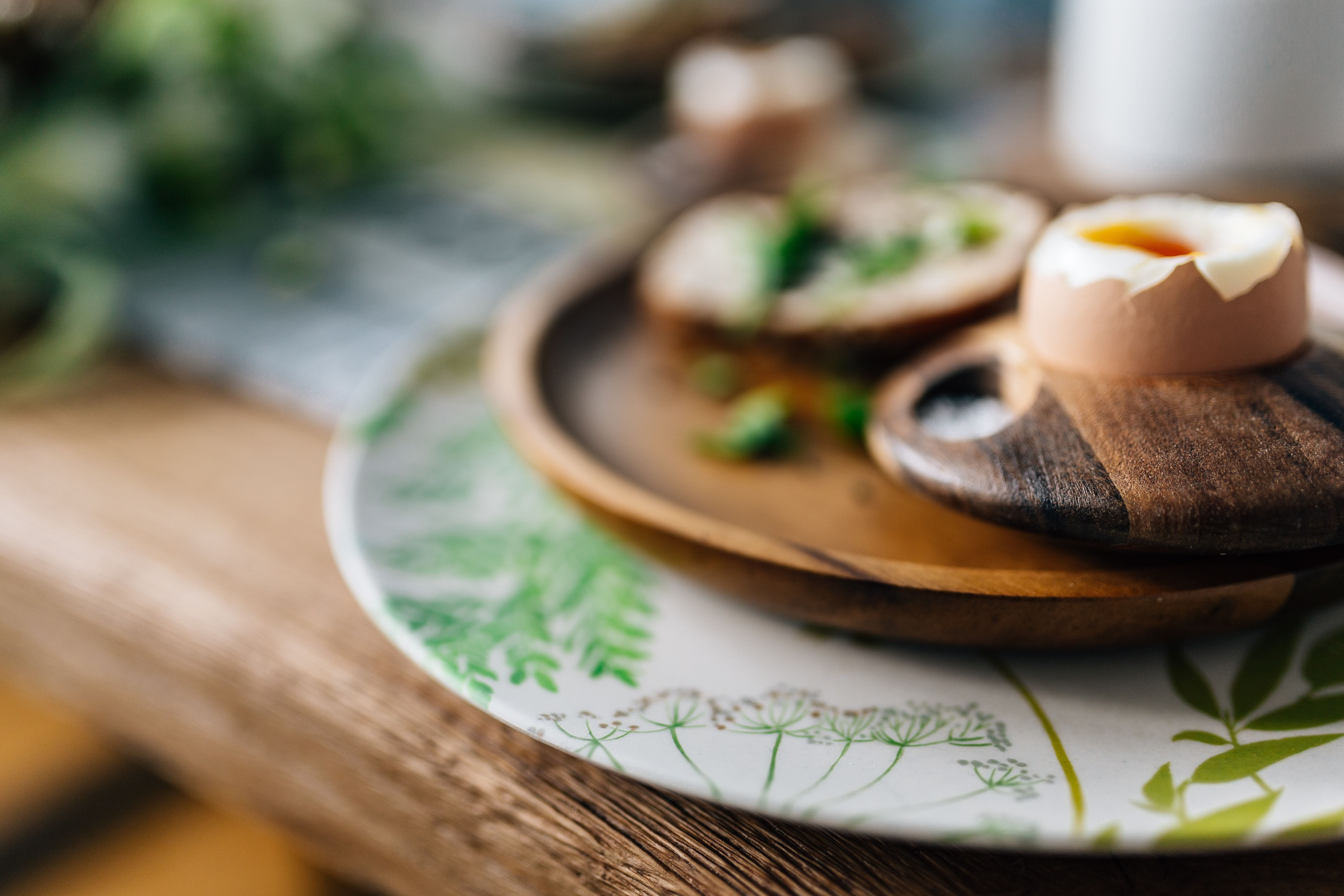 crockery, bowl, healthy, bread, table, ready-to-eat, spring, wooden plate, wellbeing, no people, asian food, sandwich, tableware, herb, indoors, breakfast, HD Wallpaper